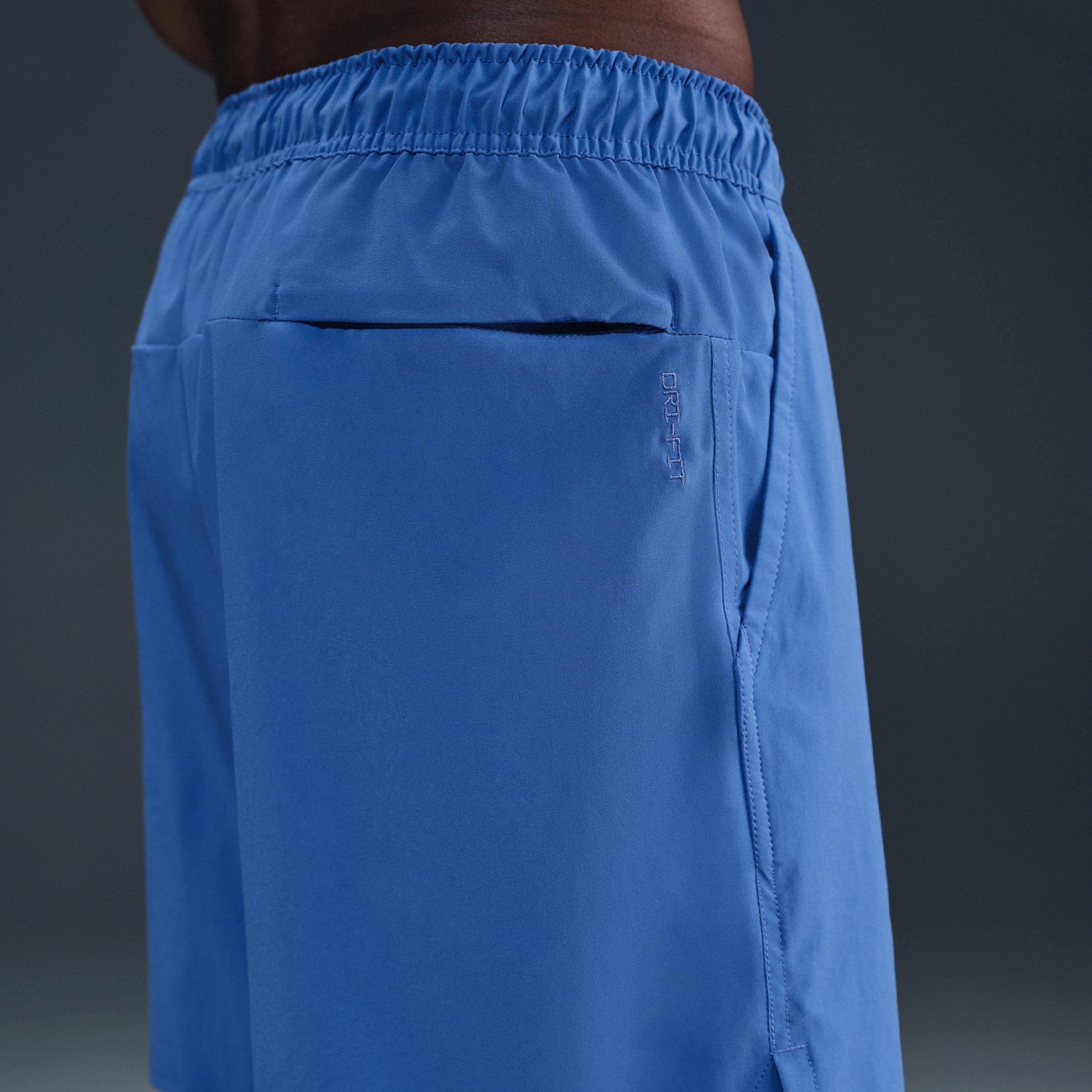 Nike Men's Unlimited Dri-FIT 7" Unlined Versatile Shorts - BLUE Thumbnail View 4