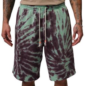 Jordan Men's Brooklyn Fleece Tie-Dye Festival Shorts - GREEN