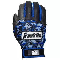 Franklin Youth MLB Digitek Batting Gloves Grey/Black - GREY/BLACK