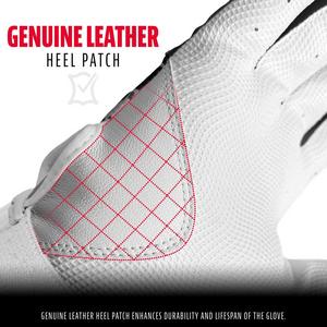 Franklin Youth Digitek Series Batting Gloves Grey/White