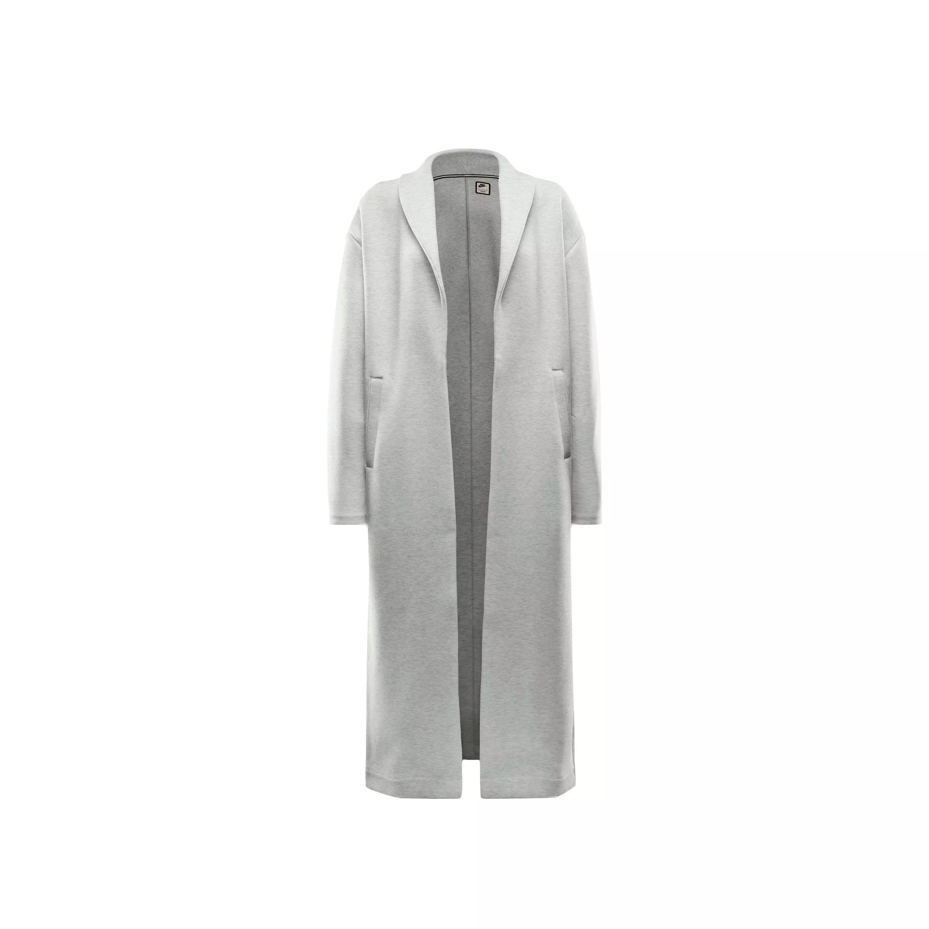 Nike Women's Sportswear Tech Fleece Oversized Duster Jacket - Lt Grey - LT GREY