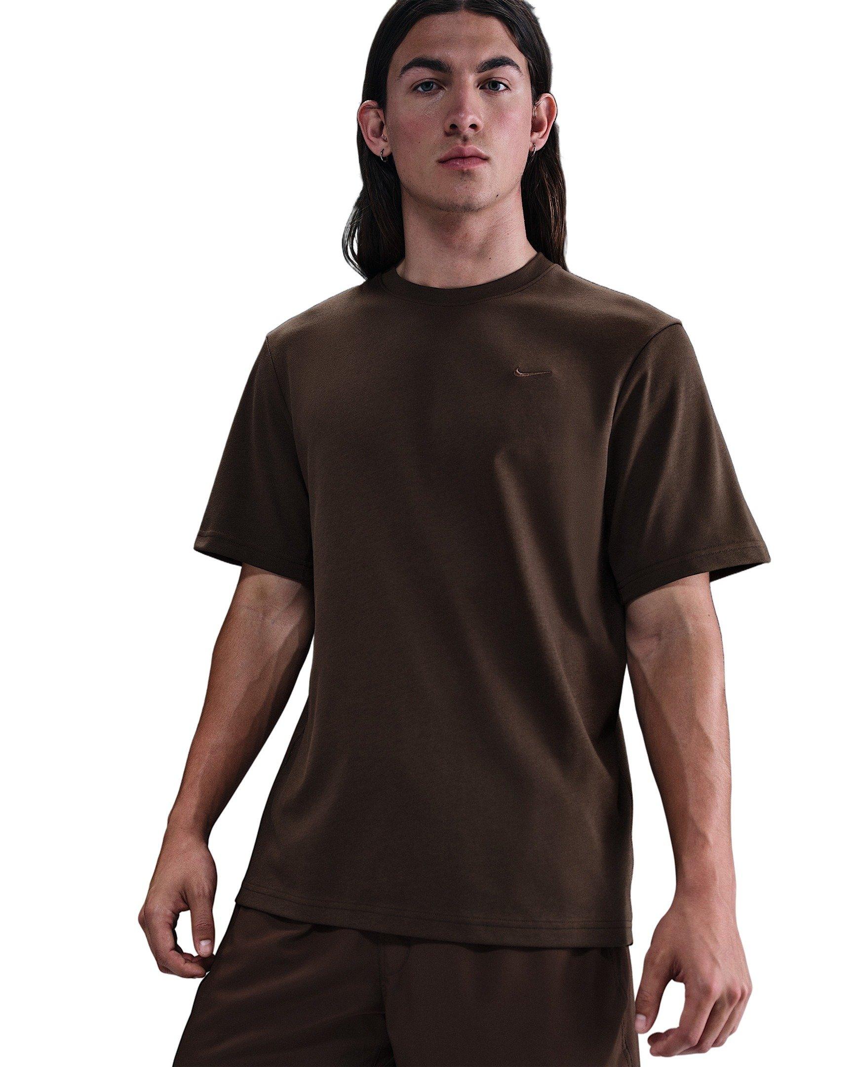 Nike Men's Primary Dri-FIT Short-Sleeve Versatile Top - BROWN Thumbnail View 1