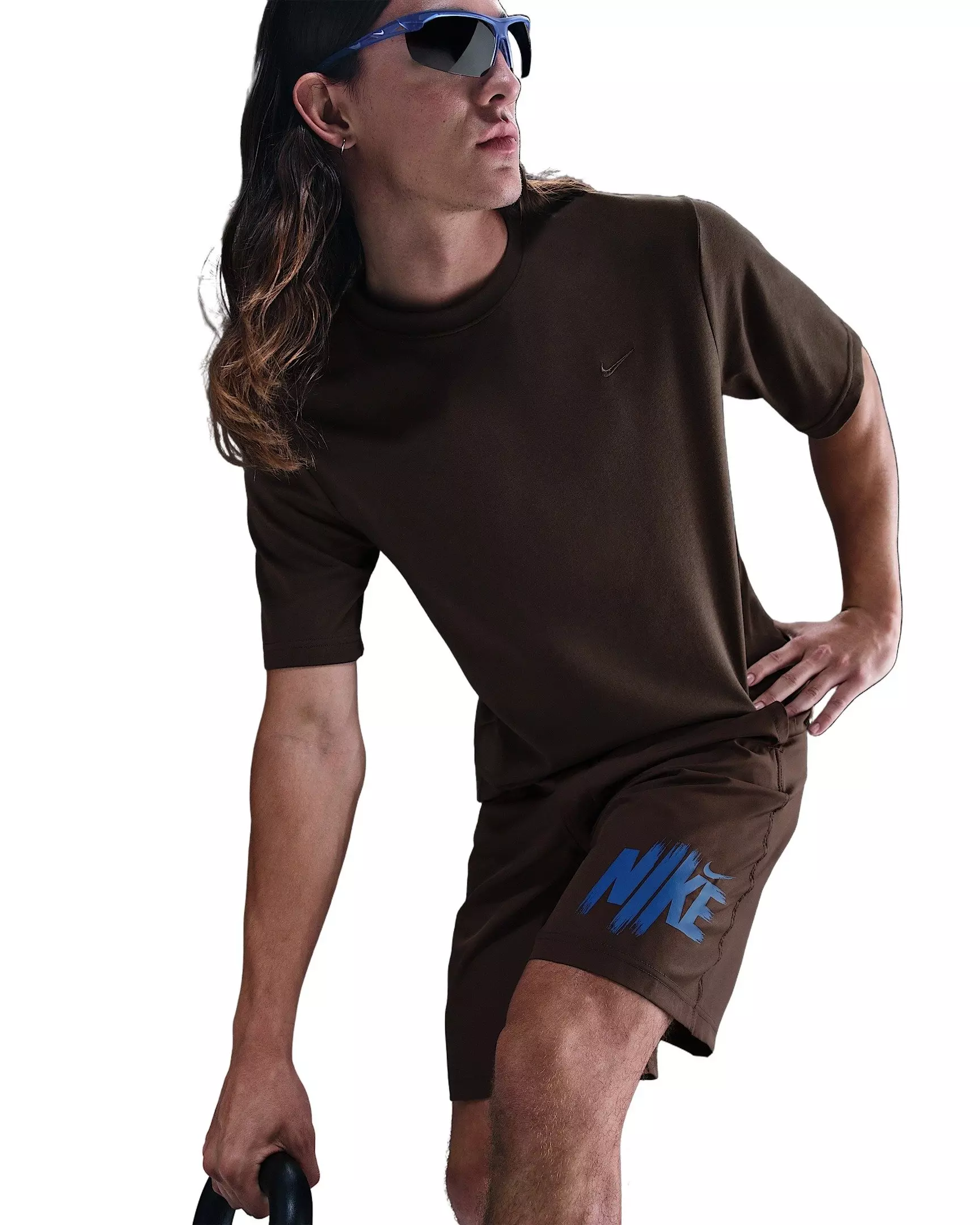 Nike Men's Primary Dri-FIT Short-Sleeve Versatile Top - BROWN
