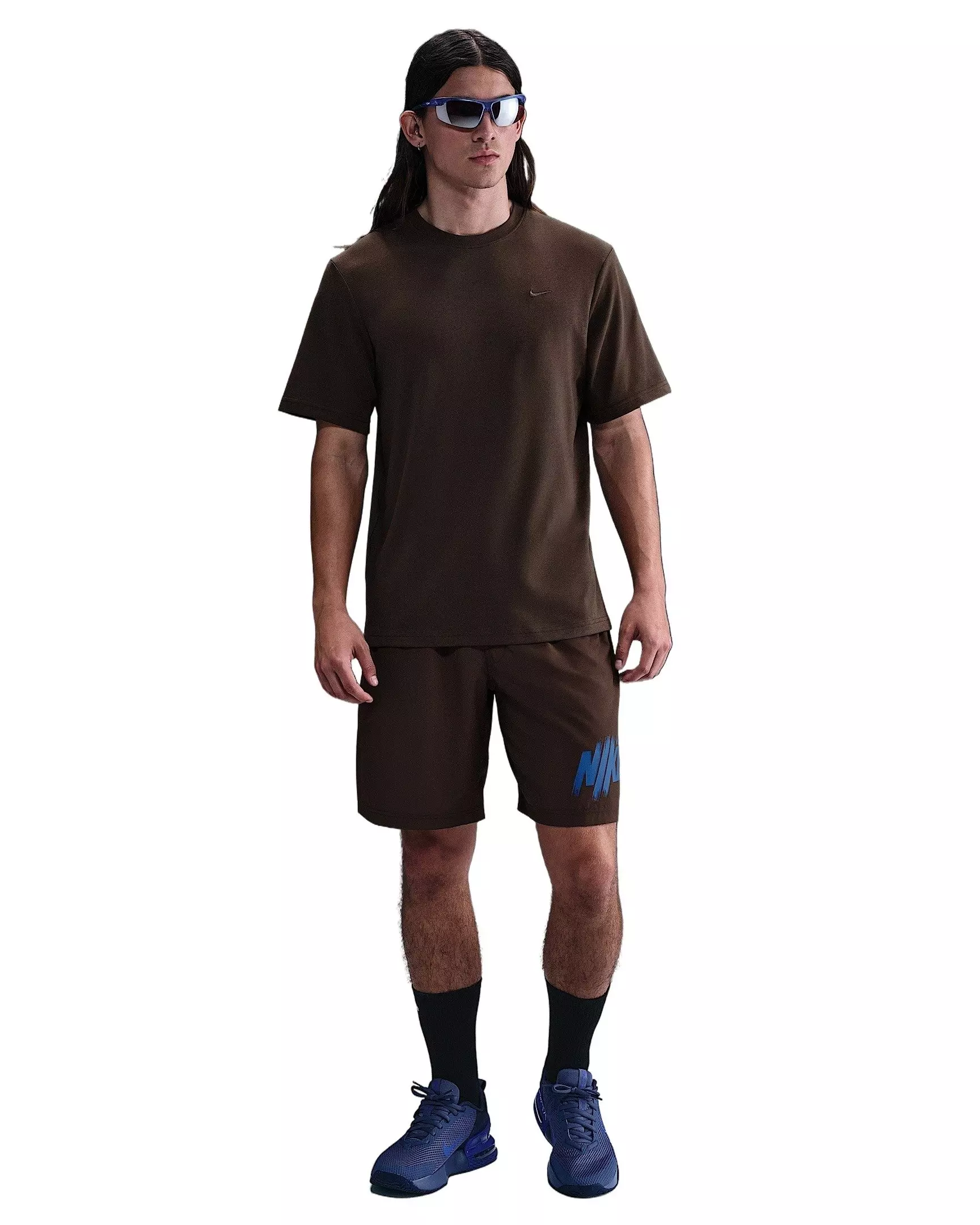 Nike Men's Primary Dri-FIT Short-Sleeve Versatile Top - BROWN