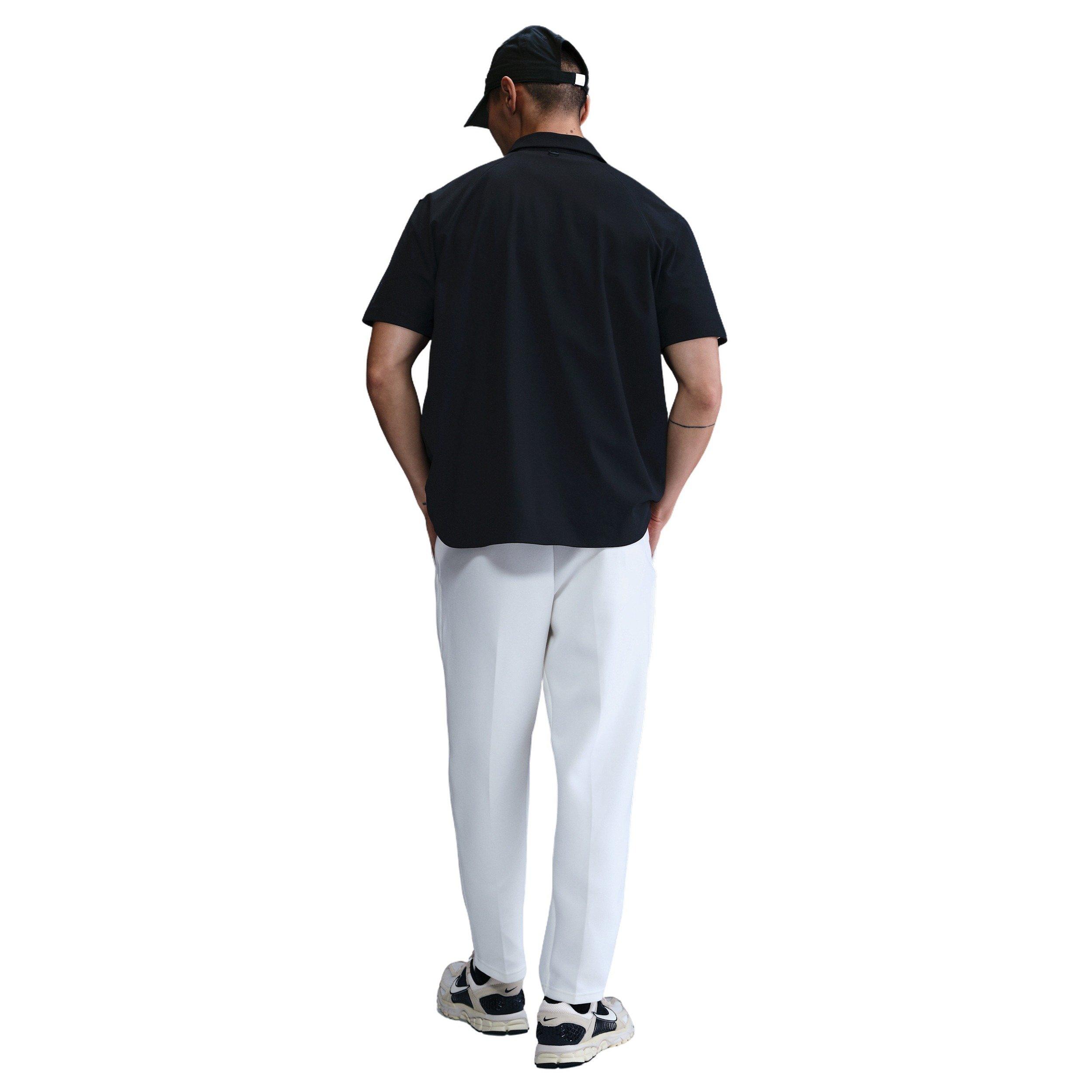 Nike Men's 24.7 PerfectStretch Dri-FIT Short-Sleeve Snap-Down Top - BLACK Thumbnail View 5