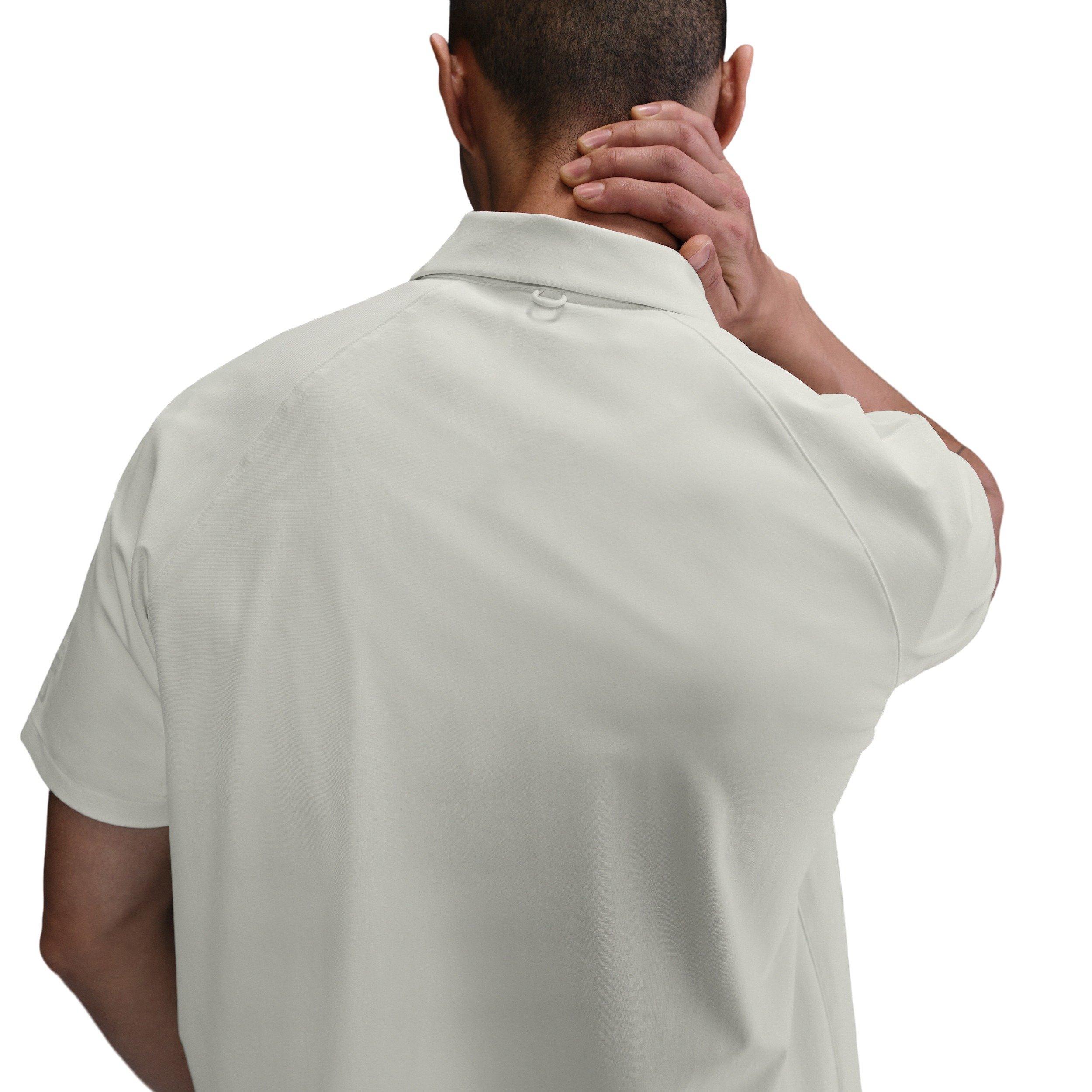 Nike Men's 24.7 PerfectStretch Dri-FIT Short-Sleeve Snap-Down Top - WHITE Thumbnail View 2