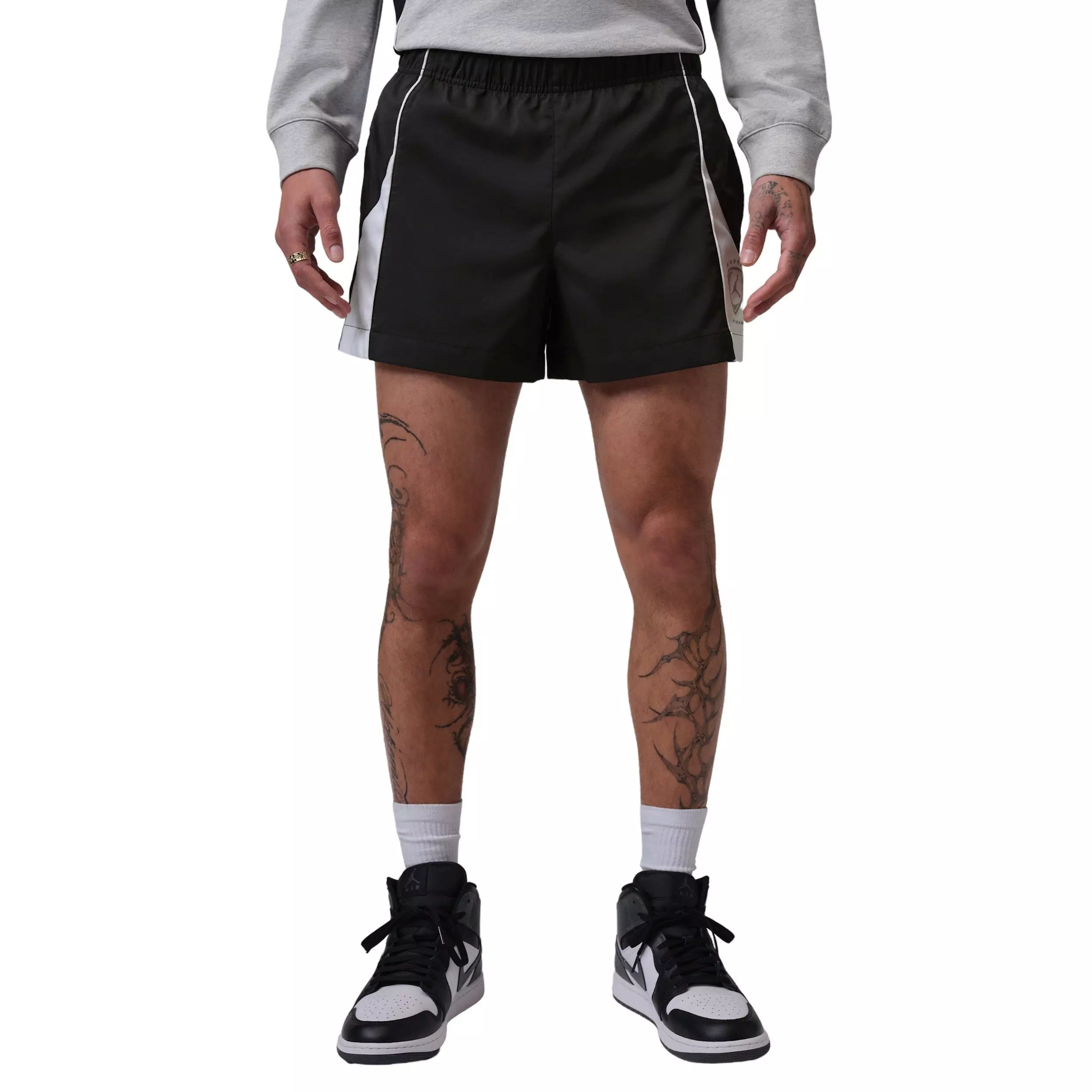 Jordan Men's Brooklyn Fleece Shortie Shorts - BLACK