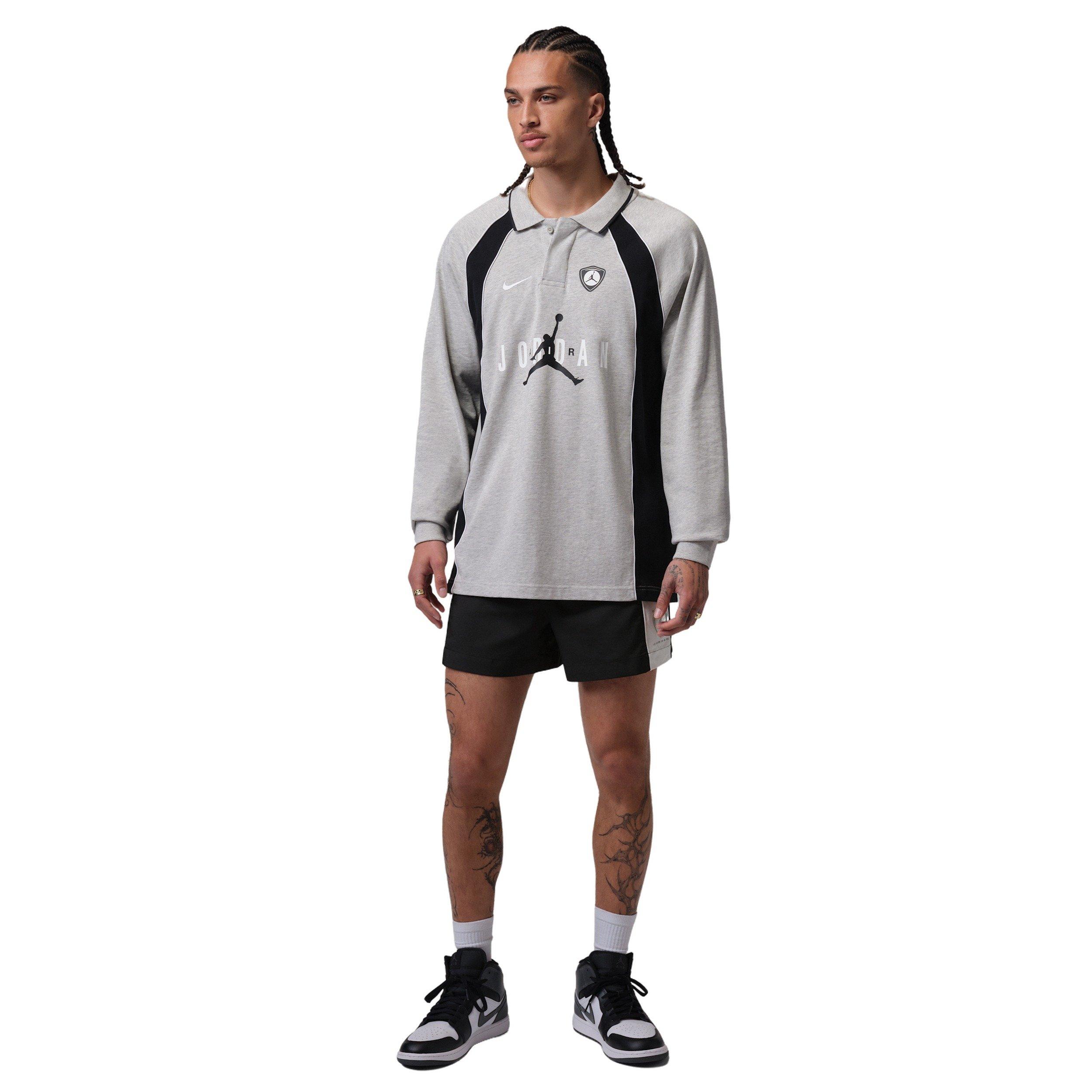 Jordan Men's Brooklyn Fleece Shortie Shorts - BLACK Thumbnail View 7