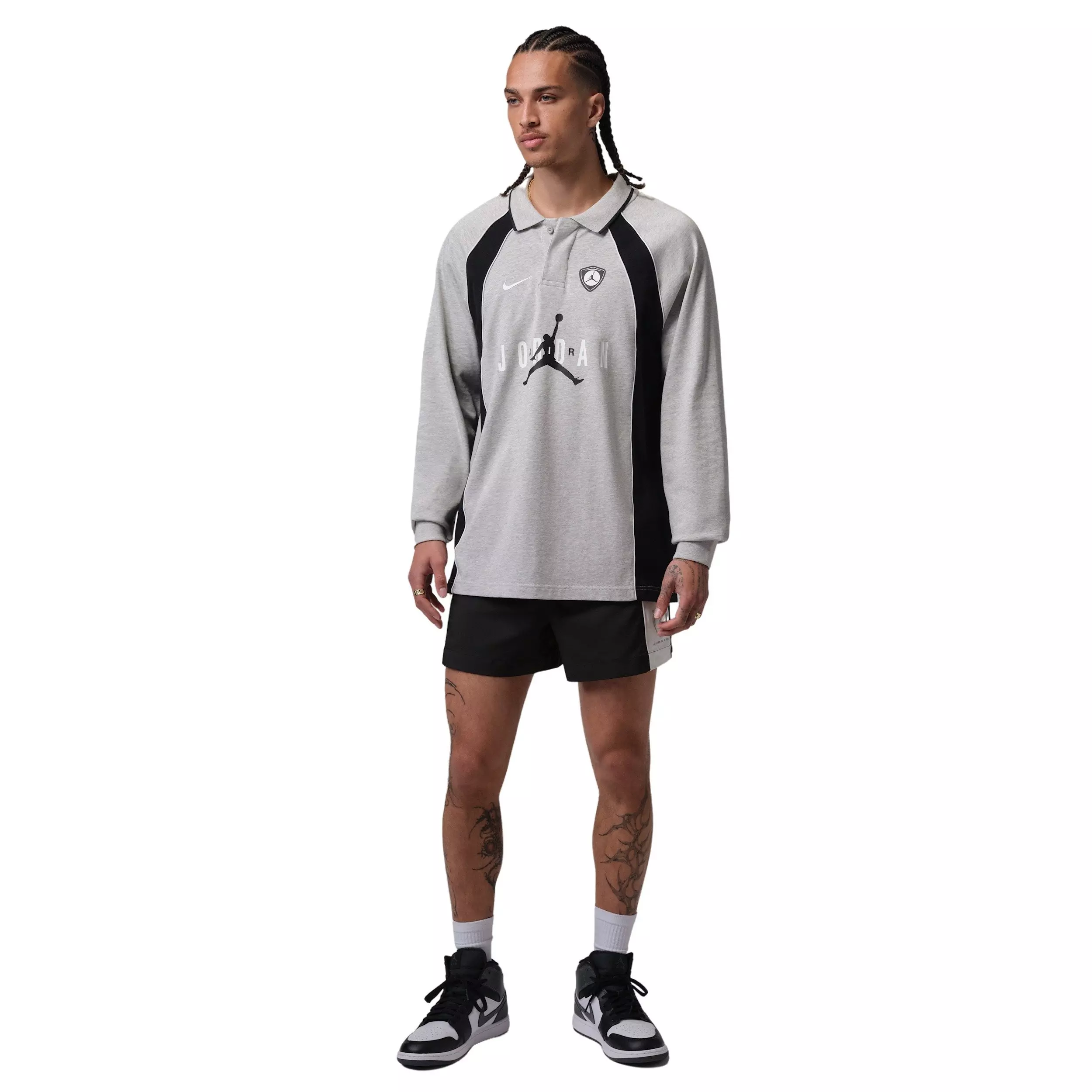 Jordan Men's Brooklyn Fleece Shortie Shorts - BLACK