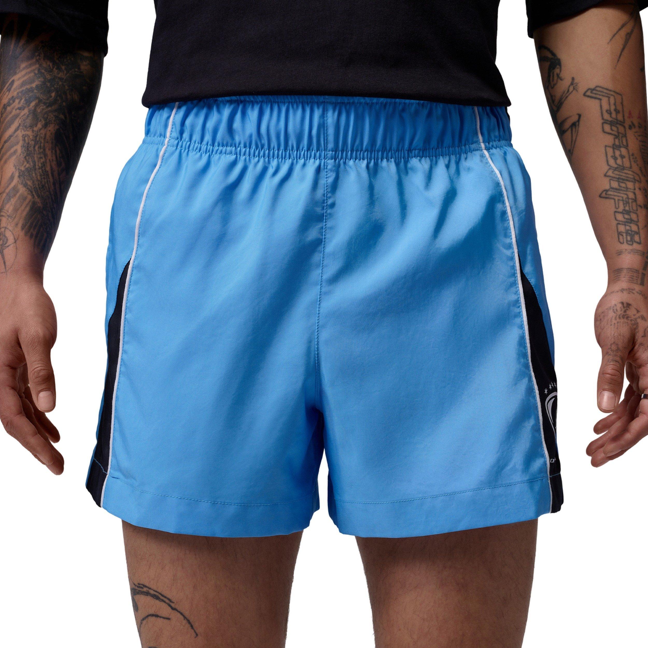 Jordan Men's Brooklyn Fleece Shortie Shorts - BLUE Thumbnail View 1