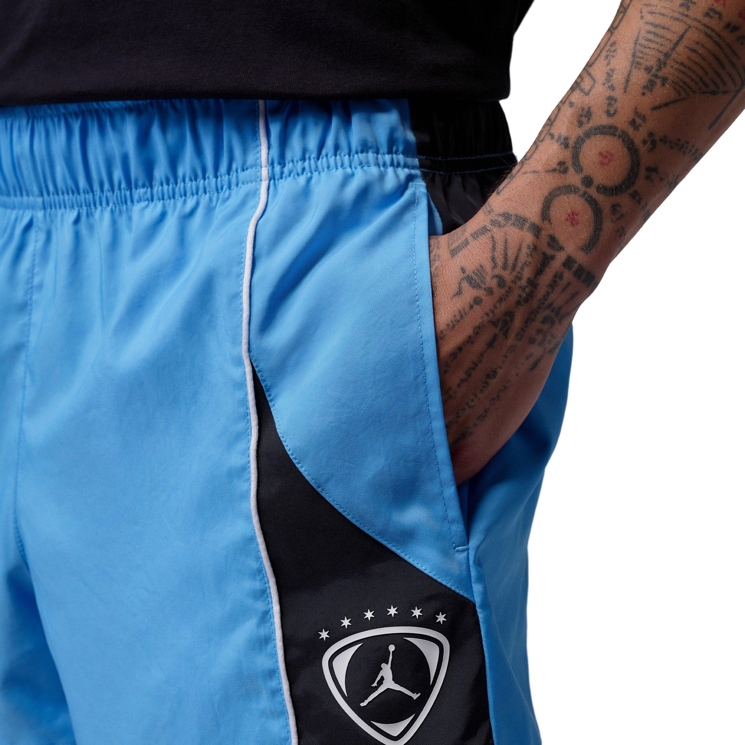 Jordan Men's Brooklyn Fleece Shortie Shorts - BLUE Thumbnail View 5