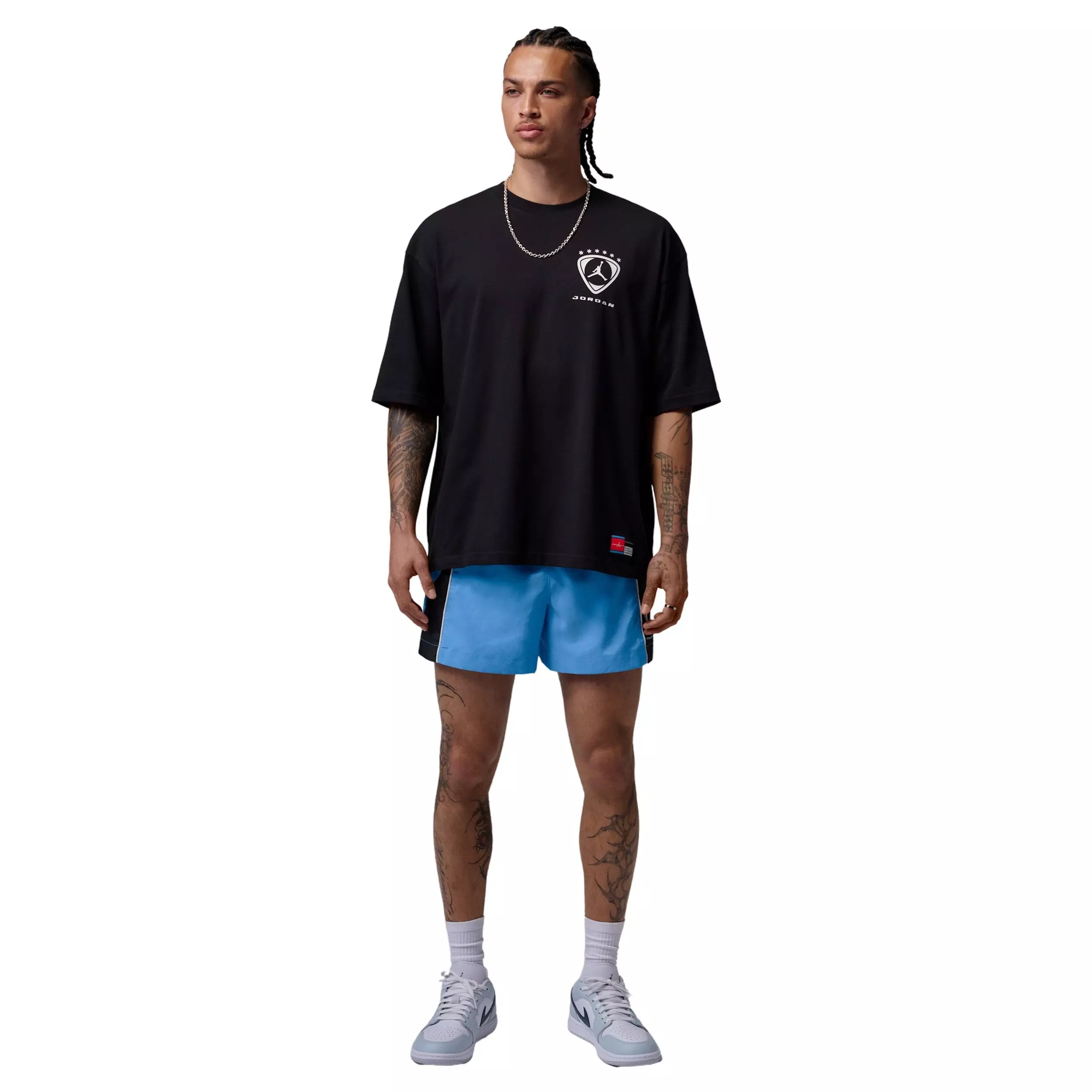 Jordan Men's Brooklyn Fleece Shortie Shorts - BLUE