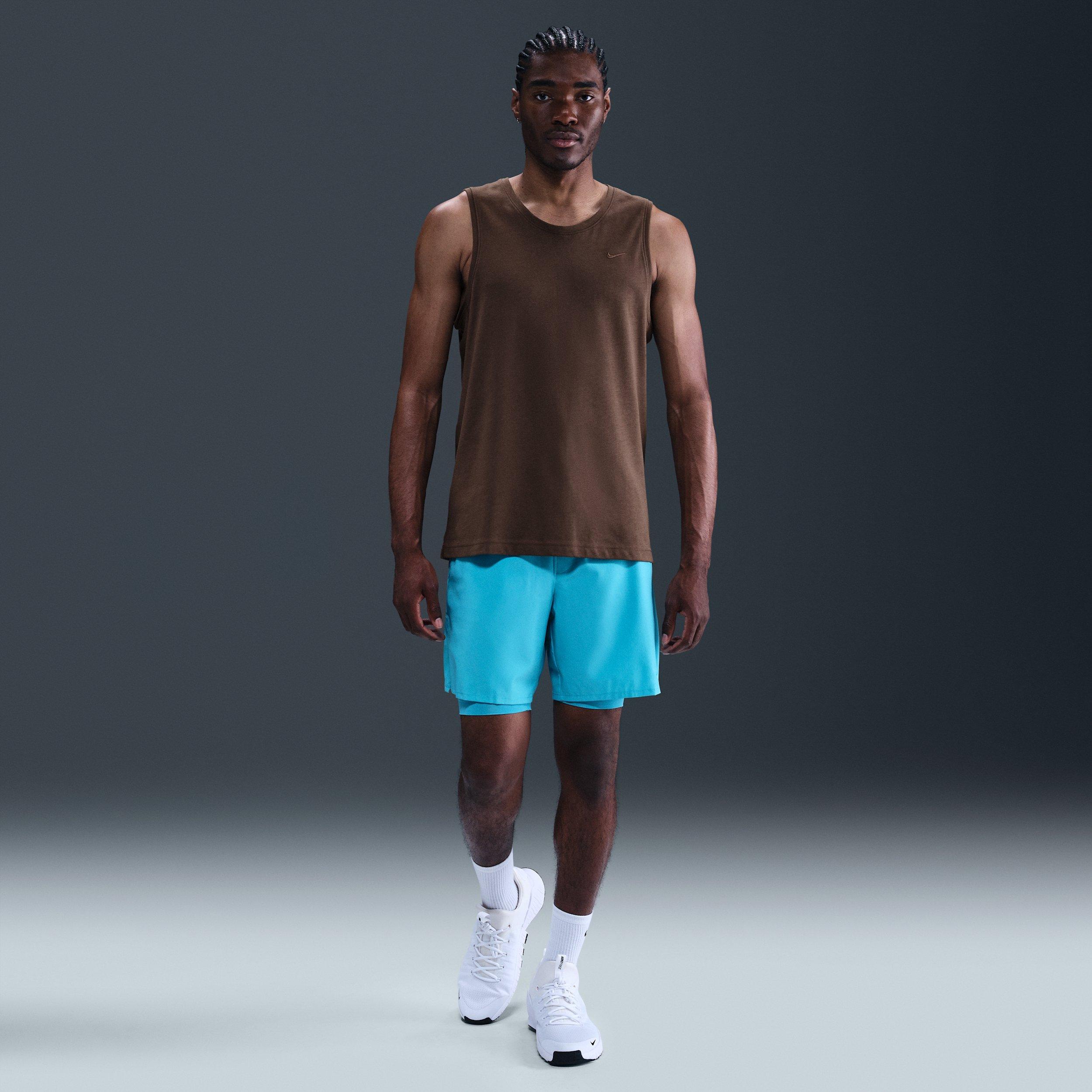 Nike Men's Primary Dri-FIT Versatile Tank - BROWN Thumbnail View 4