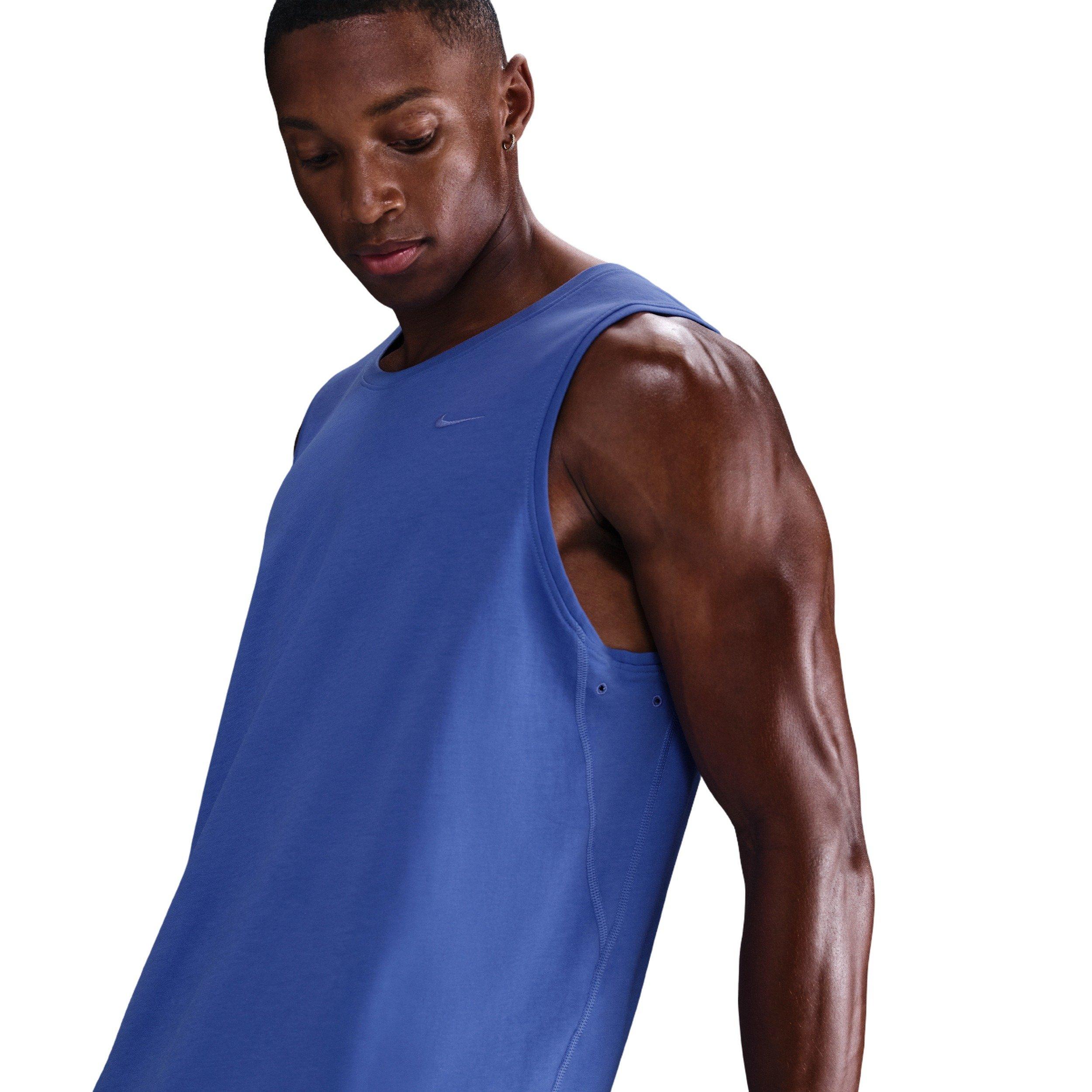 Nike Men's Primary Dri-FIT Versatile Tank - BLUE Thumbnail View 1