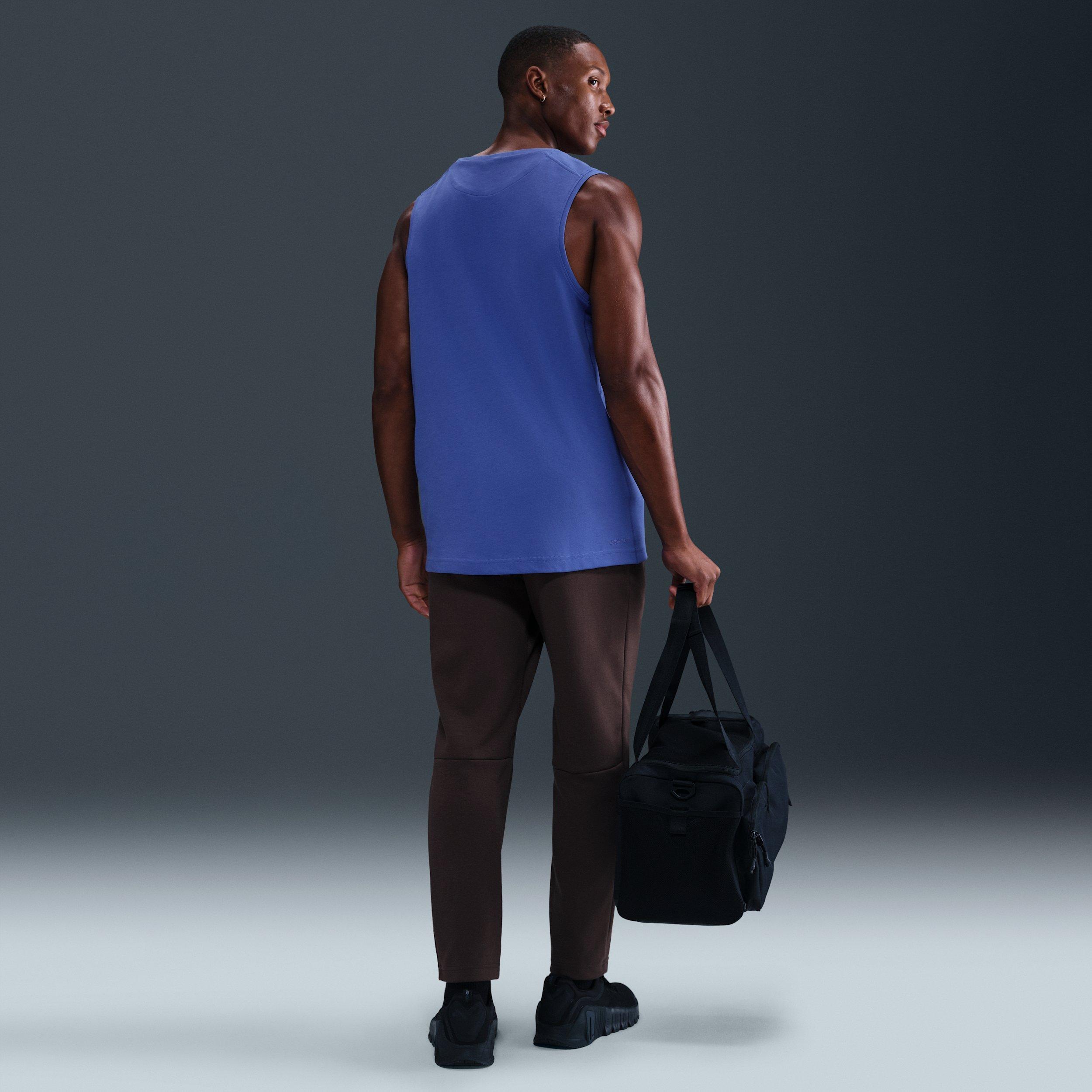 Nike Men's Primary Dri-FIT Versatile Tank - BLUE Thumbnail View 5