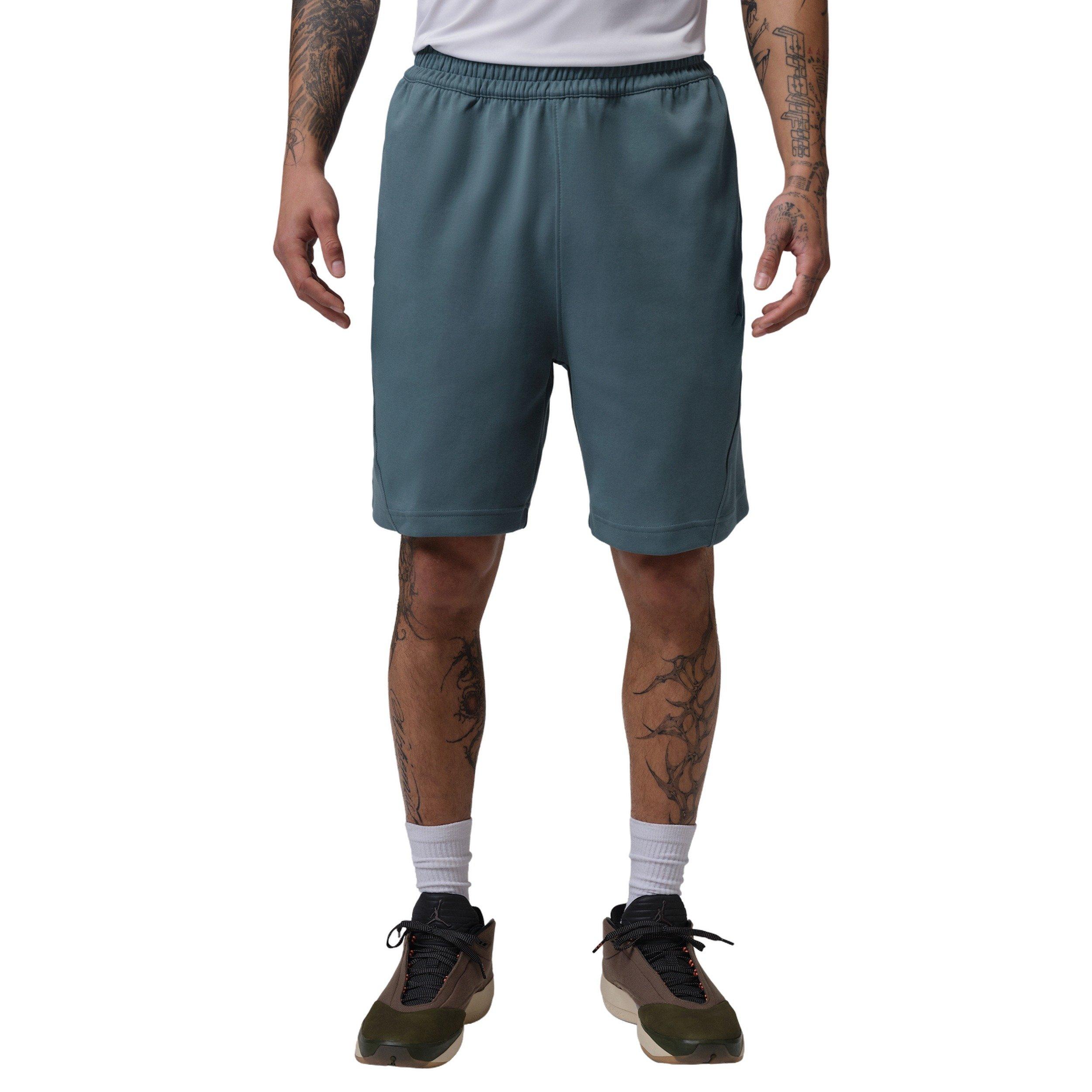 Jordan Men's Sports Dri-FIT Basketball Hoop Fleece Shorts - ASH GREEN Thumbnail View 3