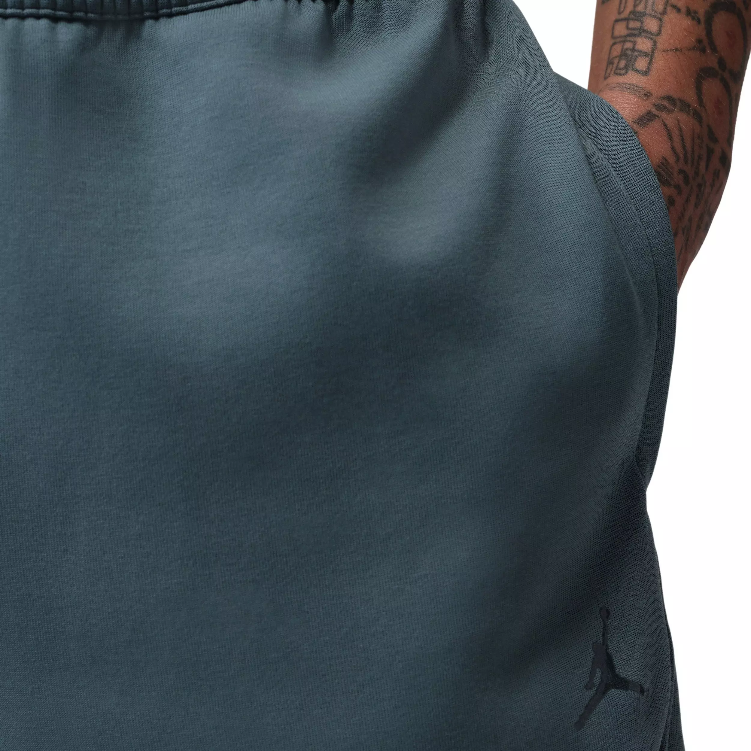 Jordan Men's Sports Dri-FIT Basketball Hoop Fleece Shorts - ASH GREEN