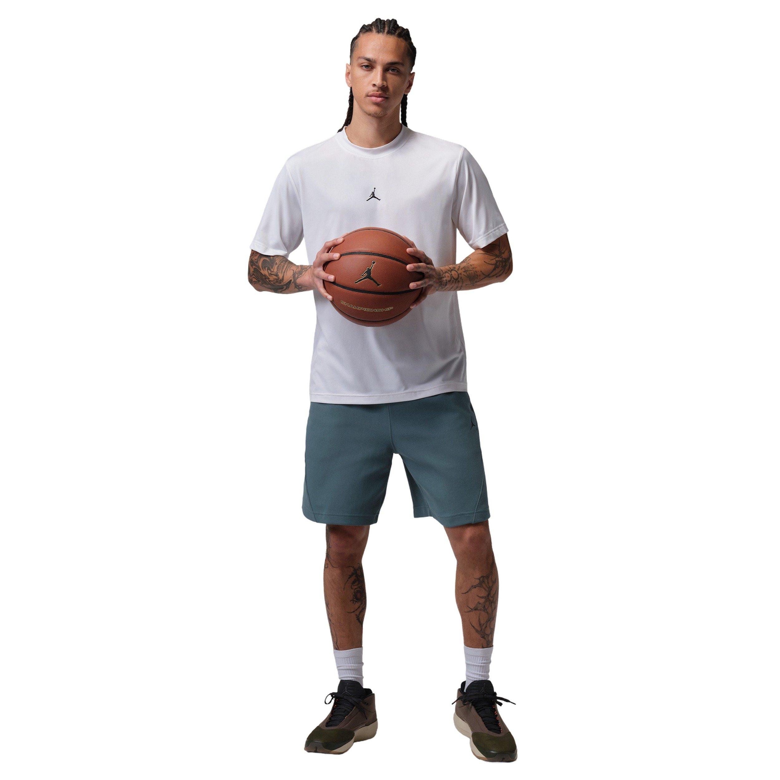 Jordan Men's Sports Dri-FIT Basketball Hoop Fleece Shorts - ASH GREEN Thumbnail View 8
