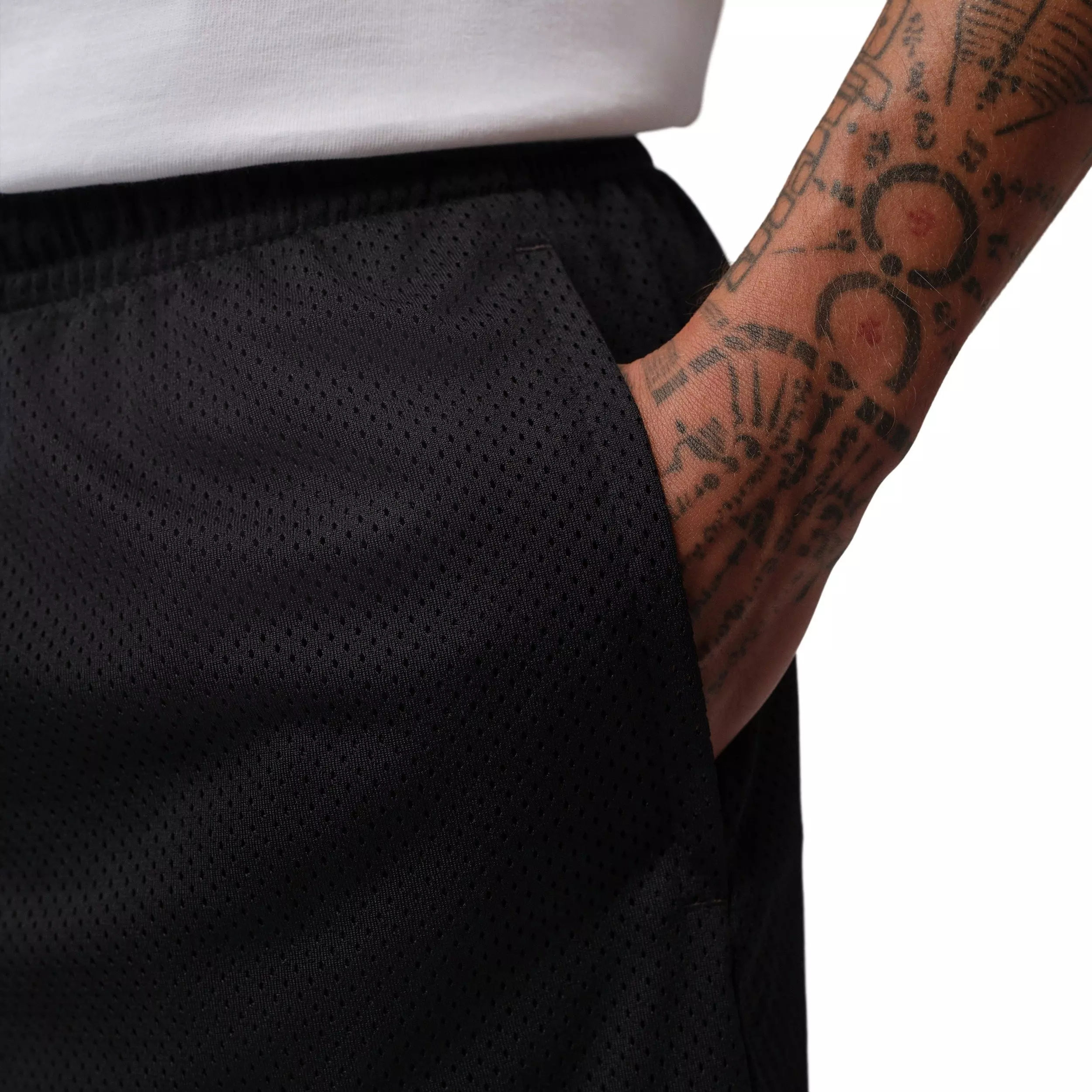 Jordan Men's Brooklyn Champ Mesh Shorts - BLACK