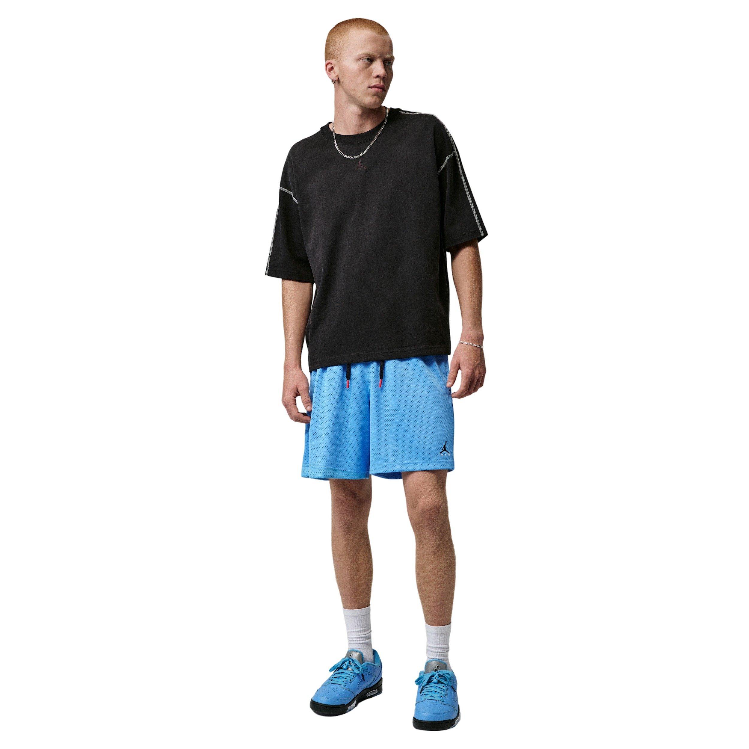 Jordan Men's Brooklyn Champ Mesh Shorts - BLUE Thumbnail View 7