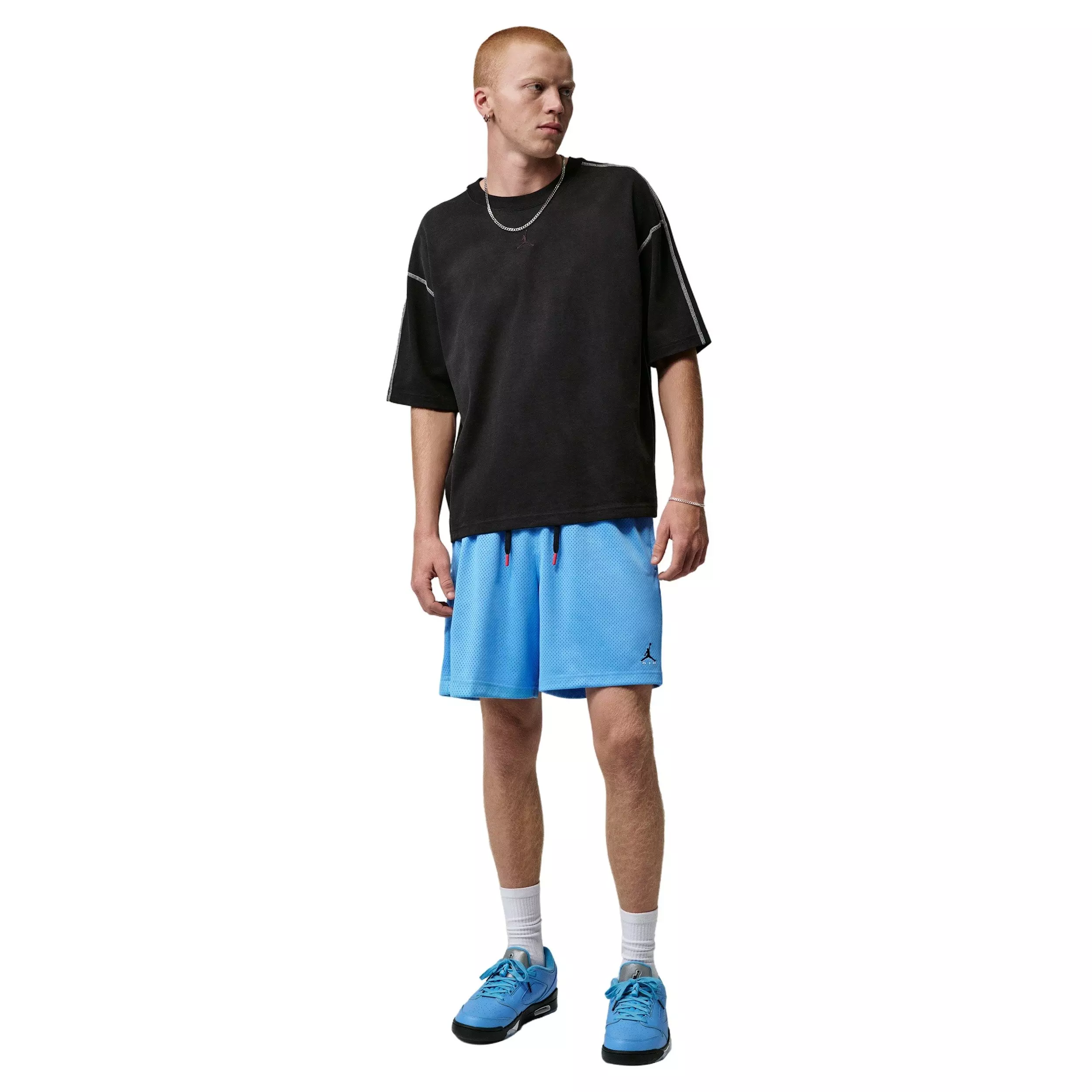 Jordan Men's Brooklyn Champ Mesh Shorts - BLUE