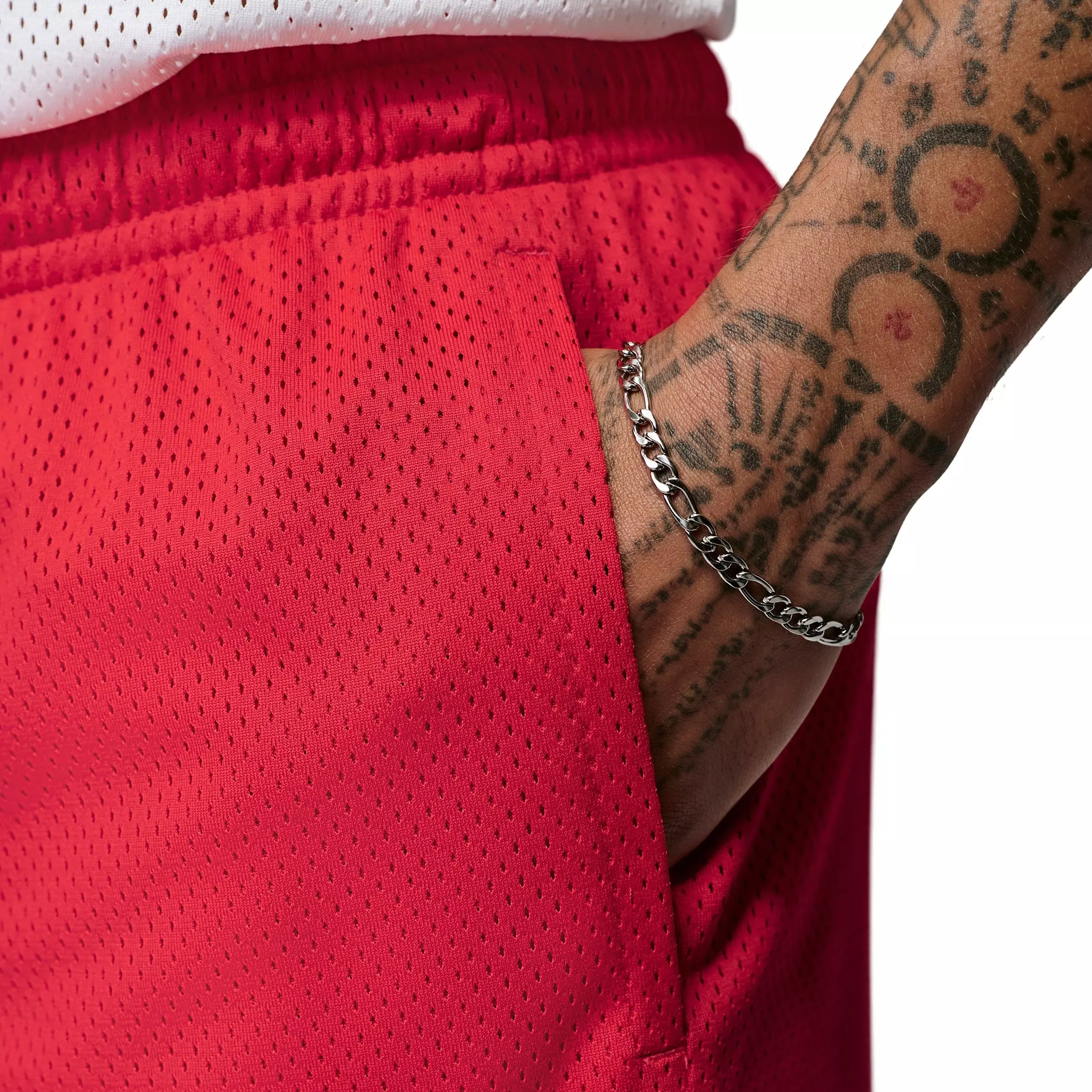 Jordan Men's Brooklyn Champ Mesh Shorts - RED
