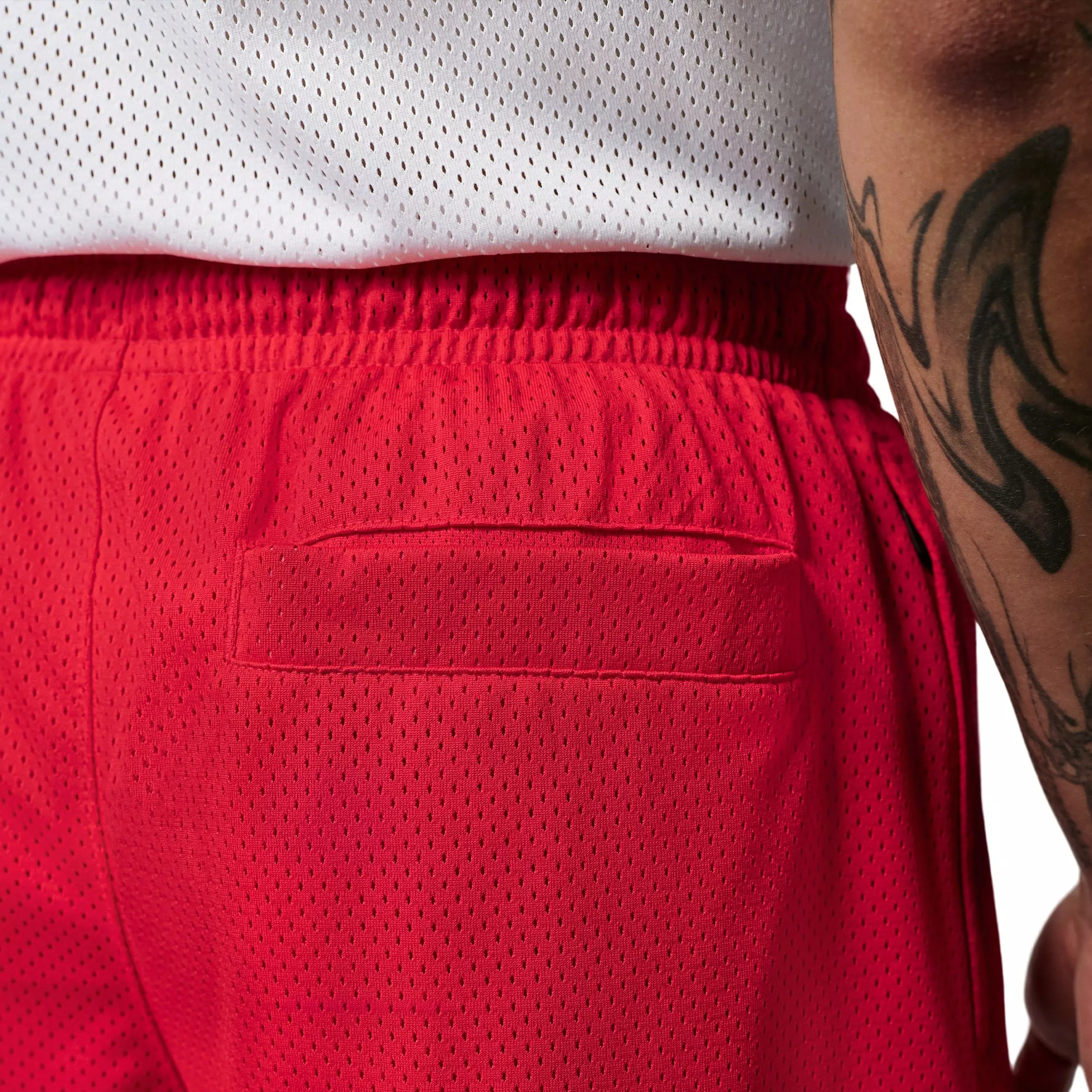 Jordan Men's Brooklyn Champ Mesh Shorts - RED
