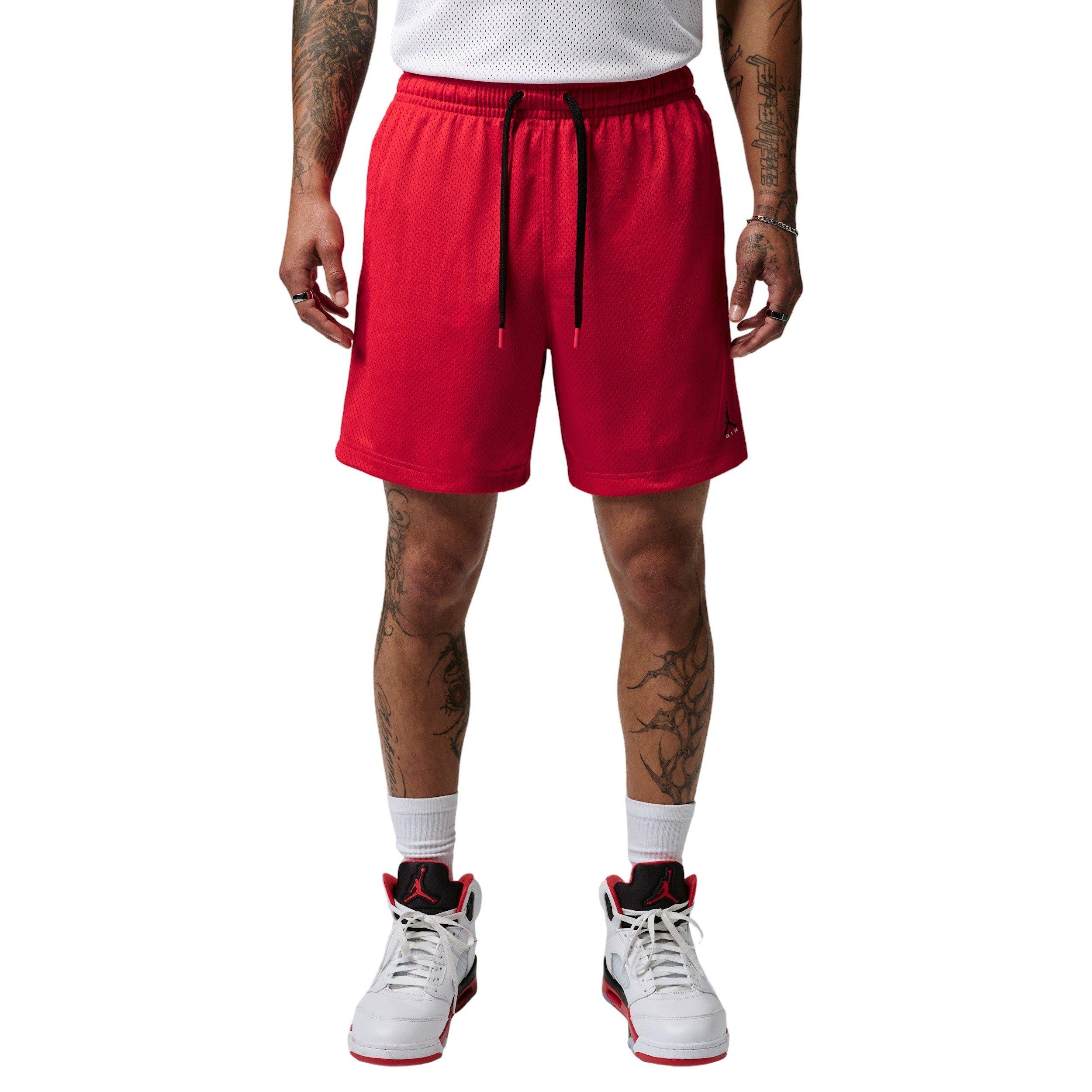 Jordan Men's Brooklyn Champ Mesh Shorts - RED Thumbnail View 6