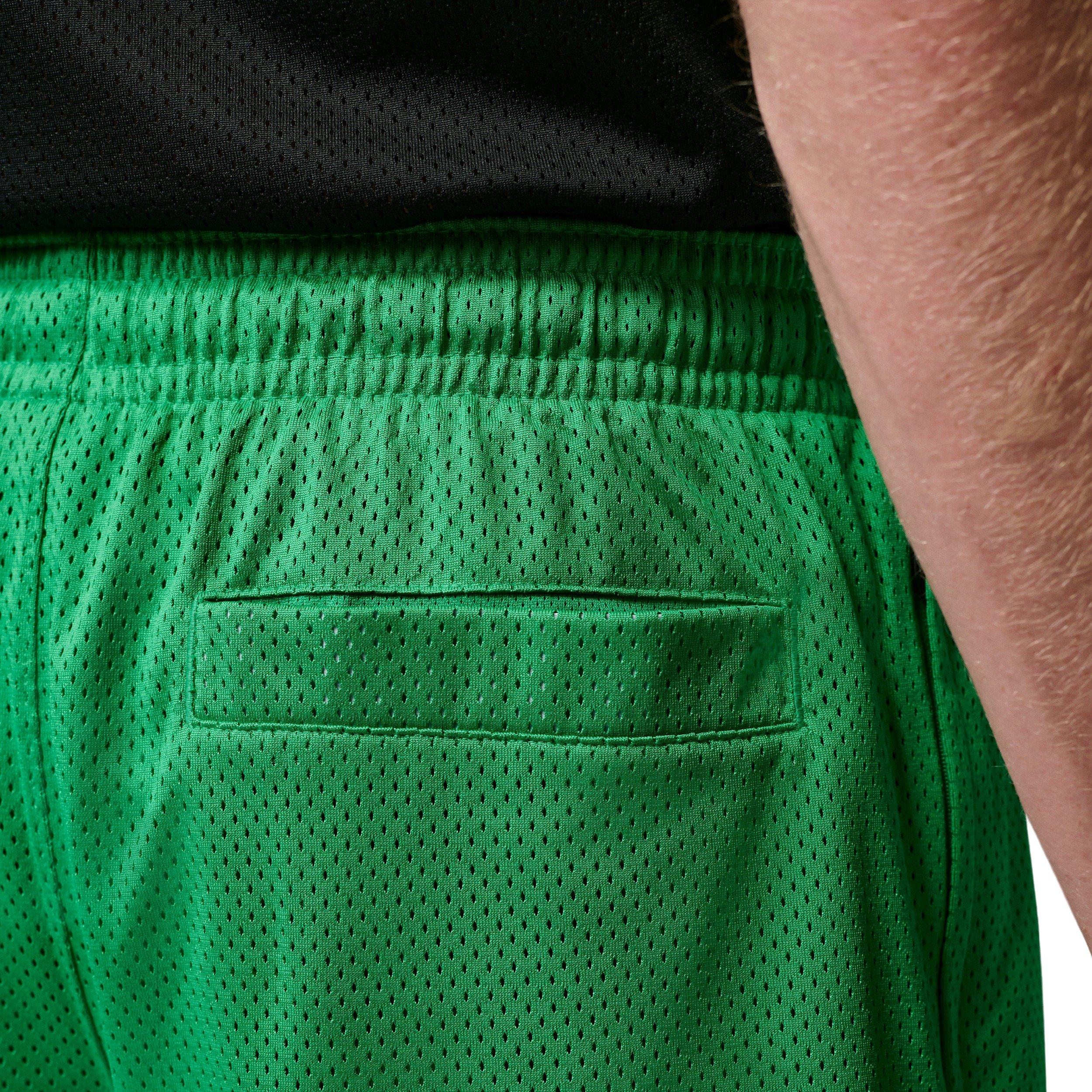 Jordan Men's Brooklyn Champ Mesh Shorts - GREEN Thumbnail View 4