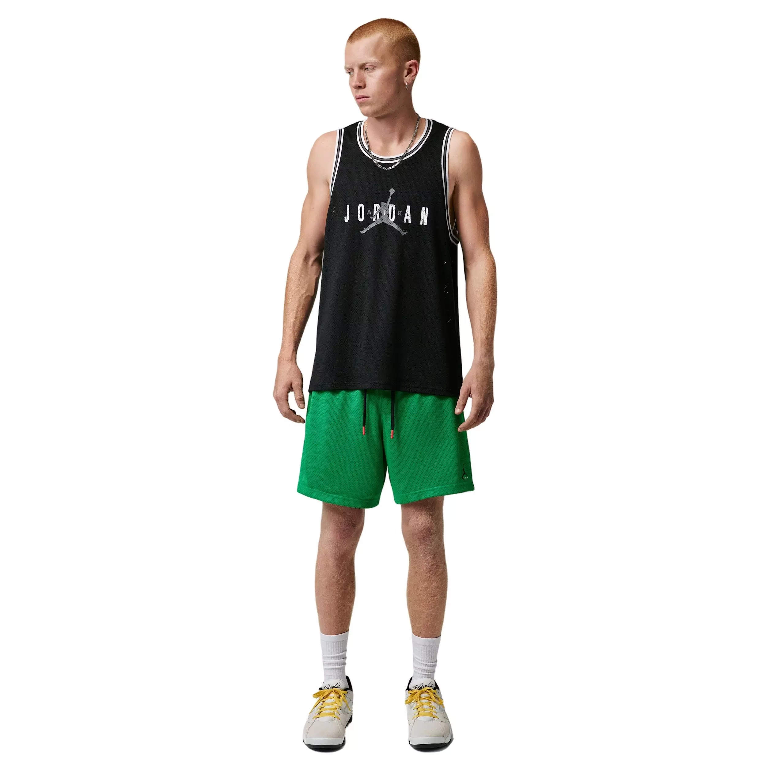 Jordan Men's Brooklyn Champ Mesh Shorts - GREEN