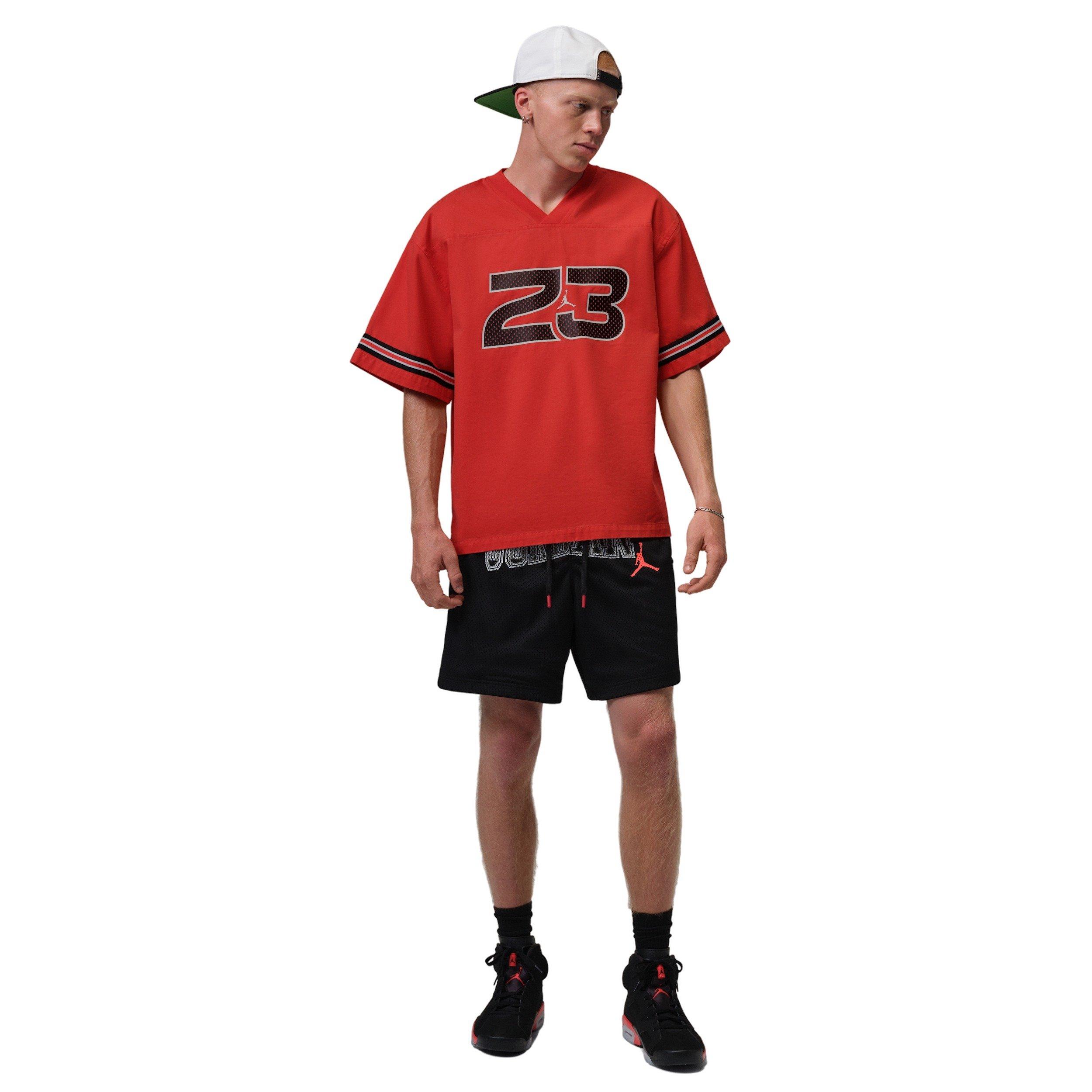 Jordan Men's Brooklyn 7" Graphic Mesh Shorts - BLACK Thumbnail View 6