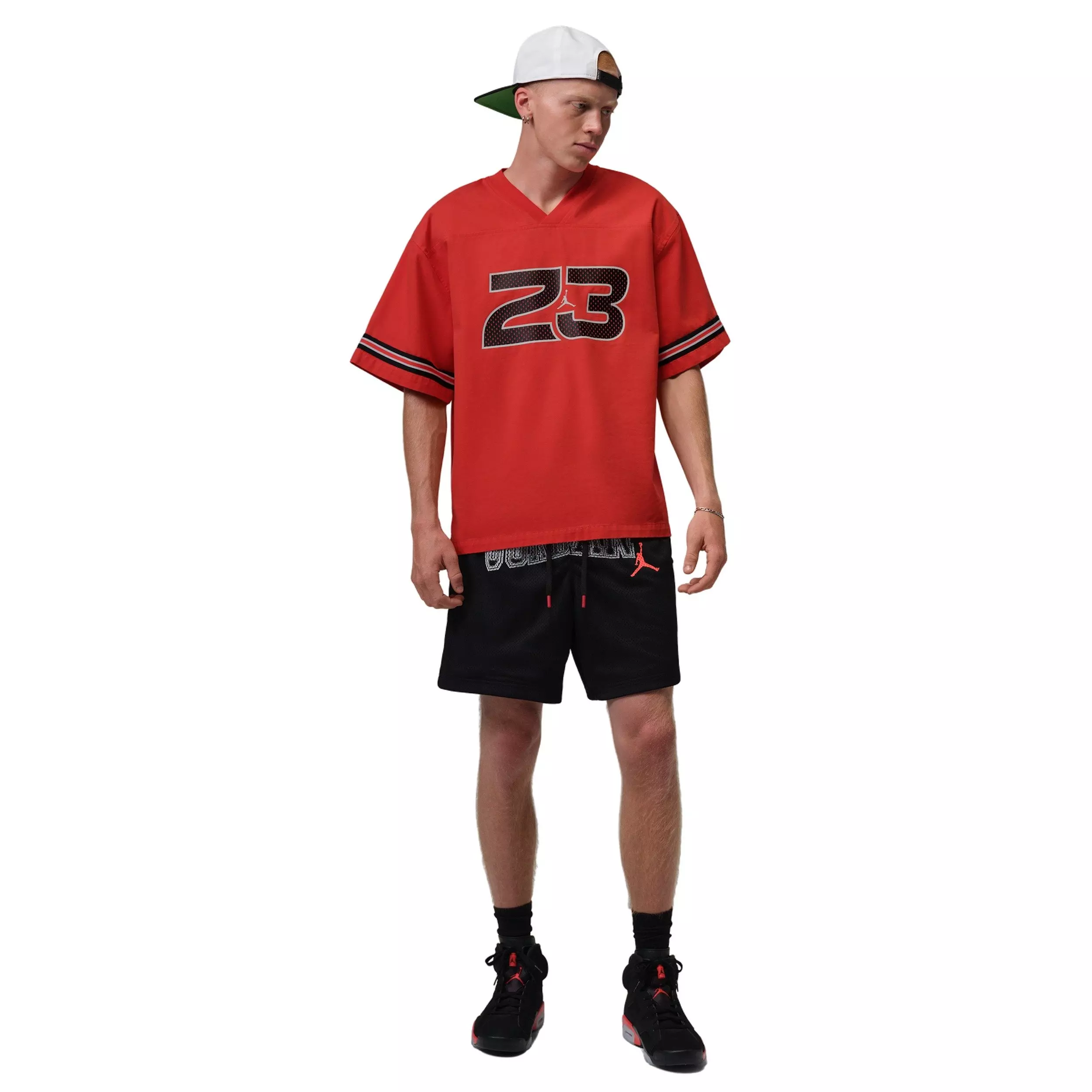 Jordan Men's Brooklyn 7" Graphic Mesh Shorts - BLACK