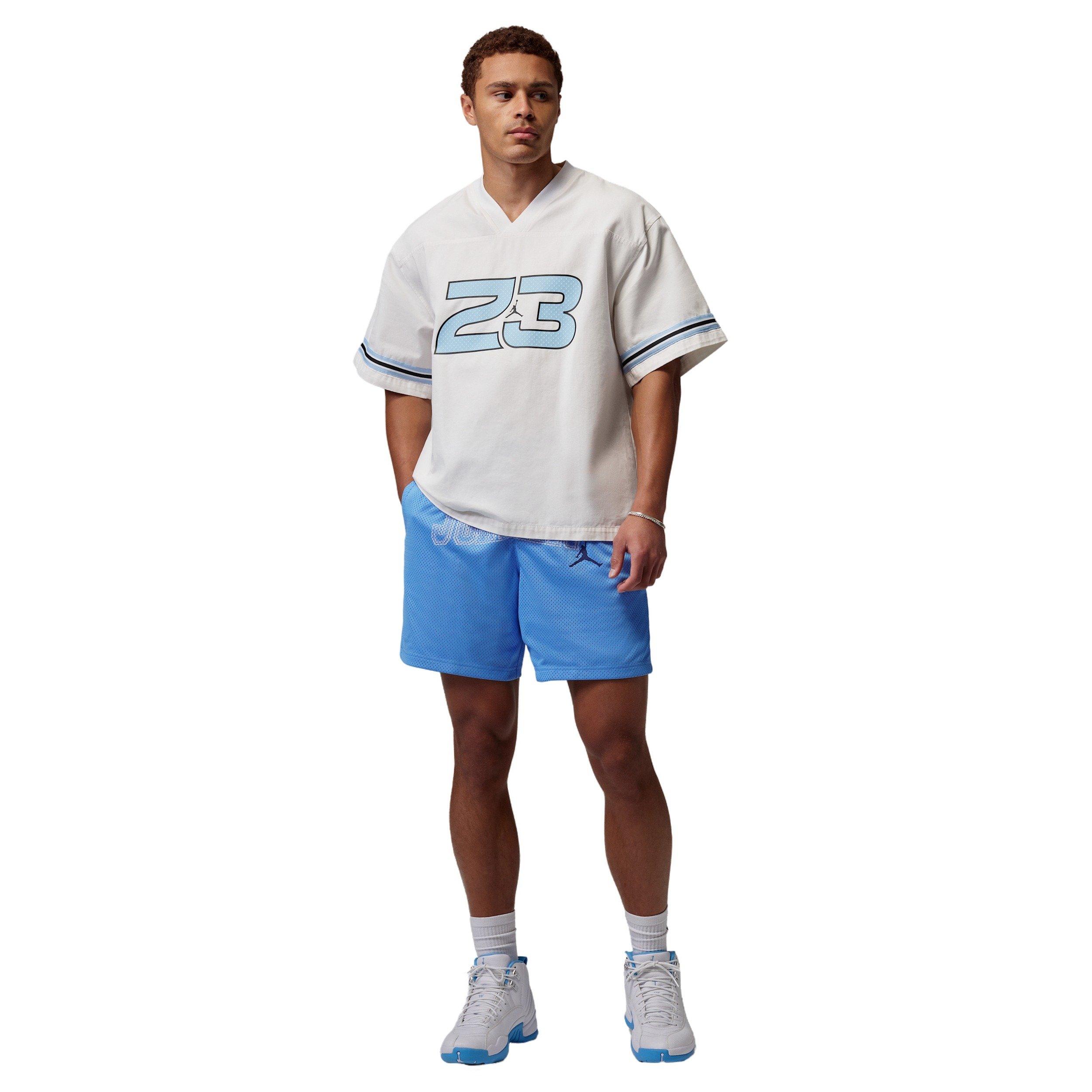 Jordan Men's Brooklyn 7" Graphic Mesh Shorts - BLUE