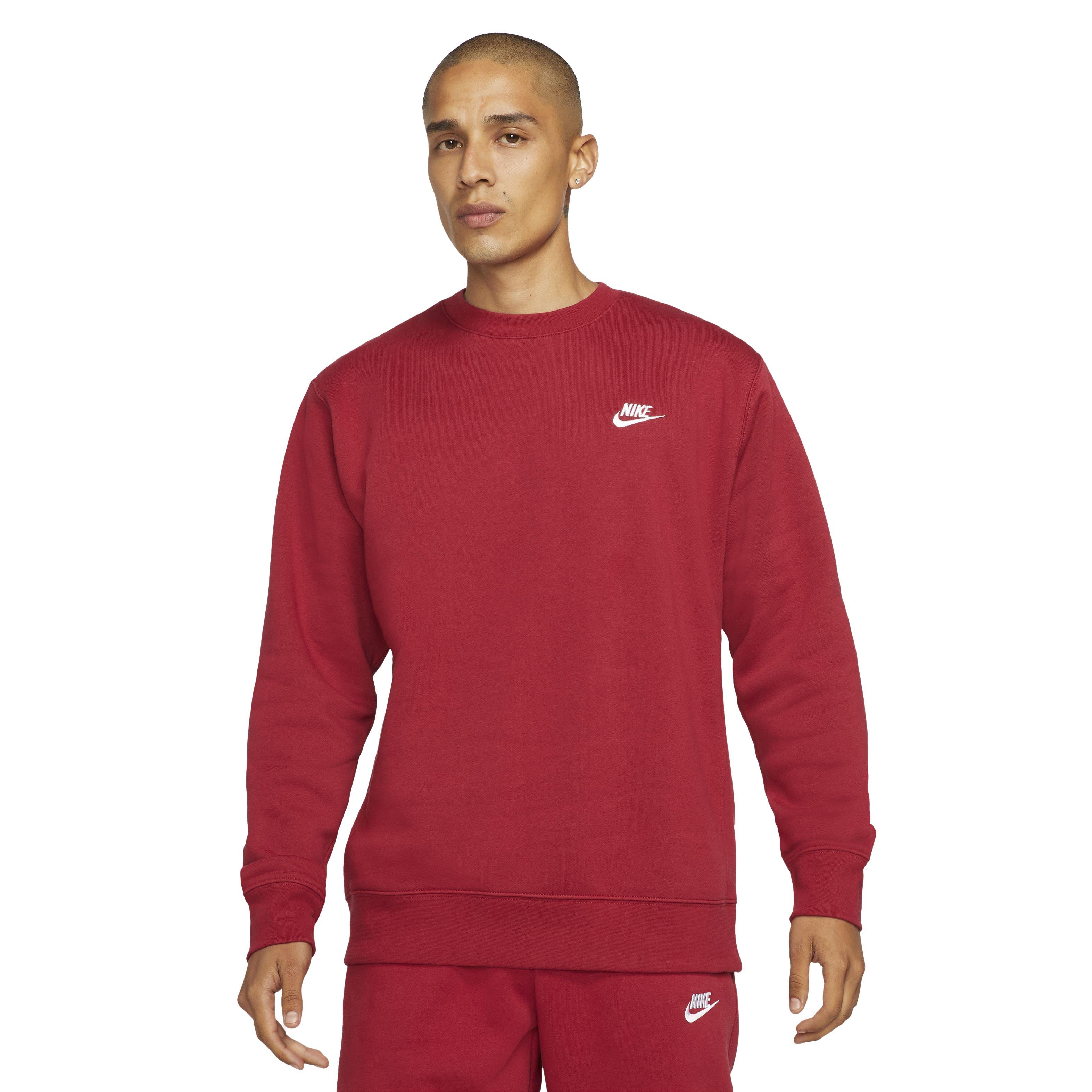 Nike Men's Sportswear Club BB Crew - RED Thumbnail View 1