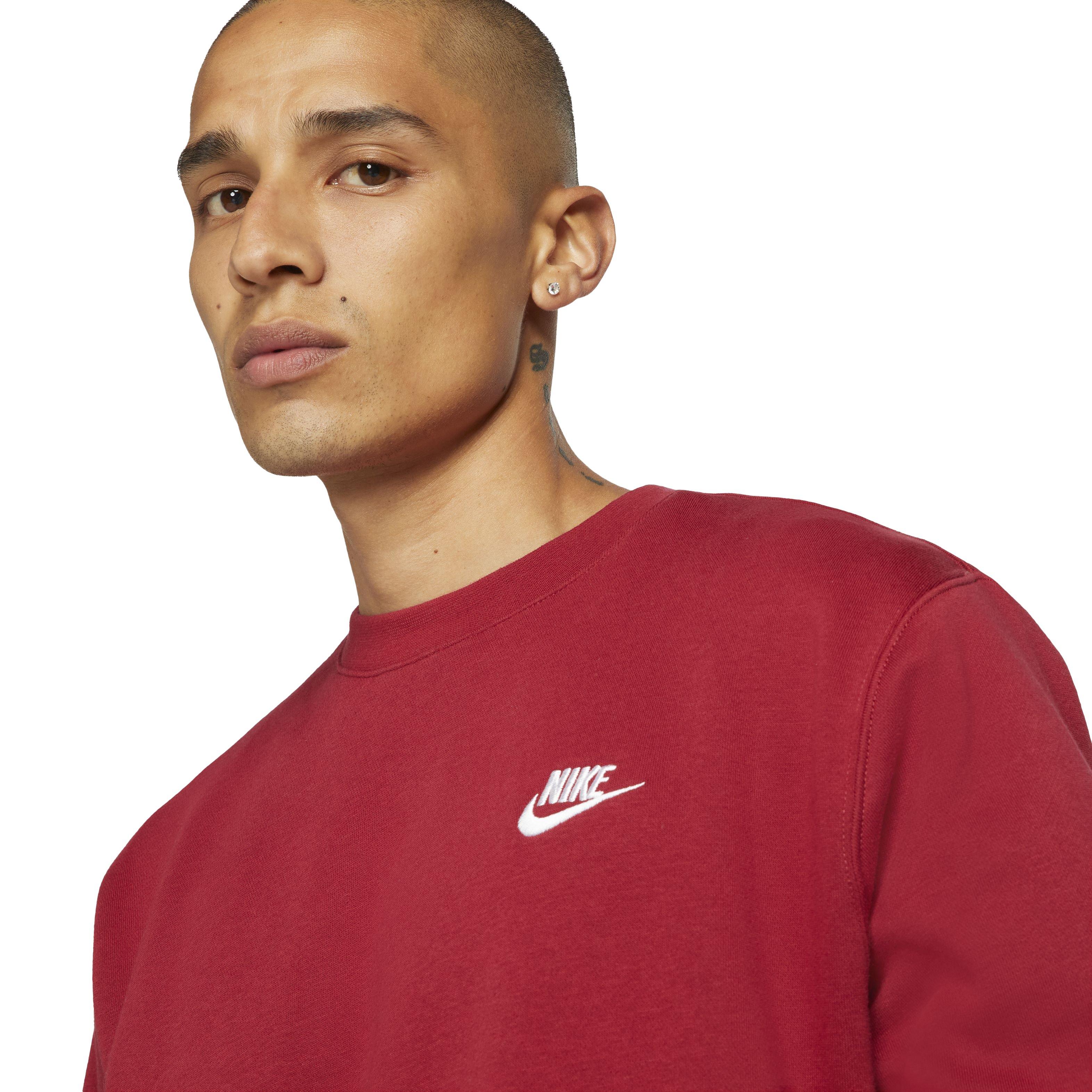 Nike Men's Sportswear Club BB Crew - RED Thumbnail View 3