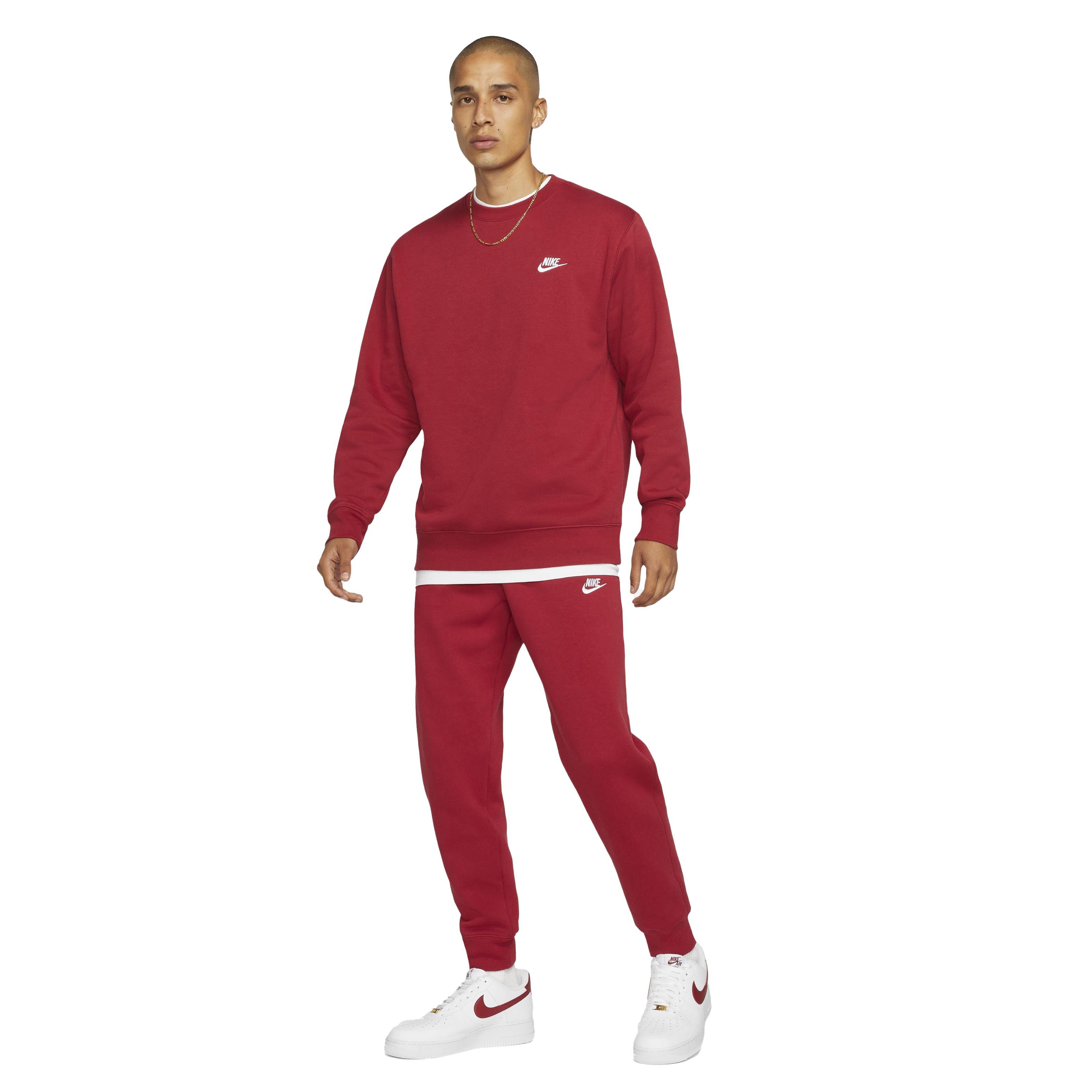 Nike Men's Sportswear Club BB Crew - RED Thumbnail View 5