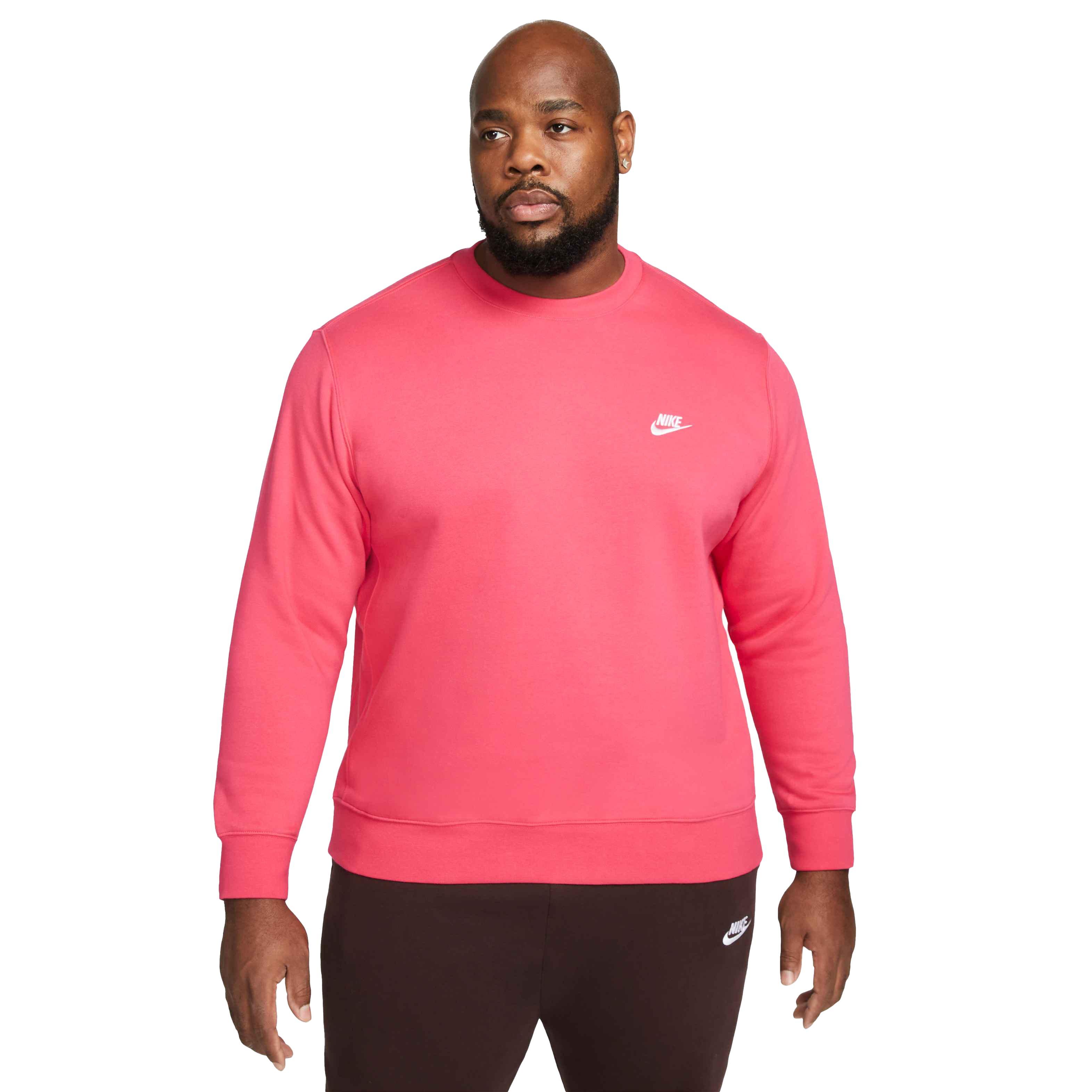 Nike Men's Sportswear Club BB Crew - PINK Thumbnail View 1