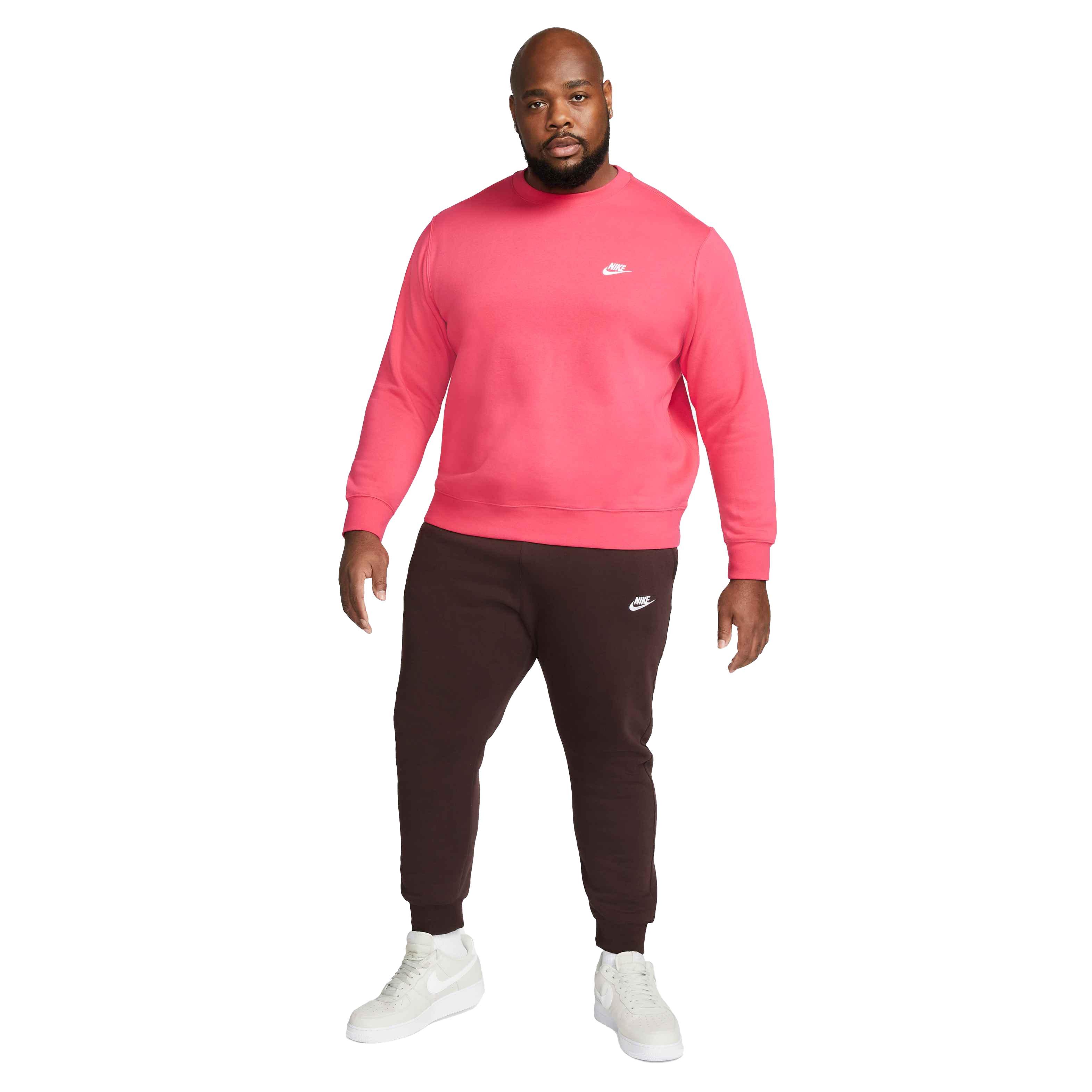 Nike Men's Sportswear Club BB Crew - PINK Thumbnail View 4