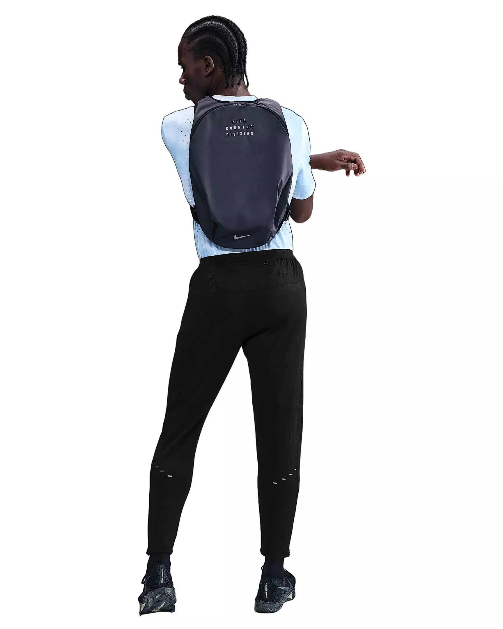 Nike Men's Stride Dri-FIT Knit Running Pants - Black - BLACK