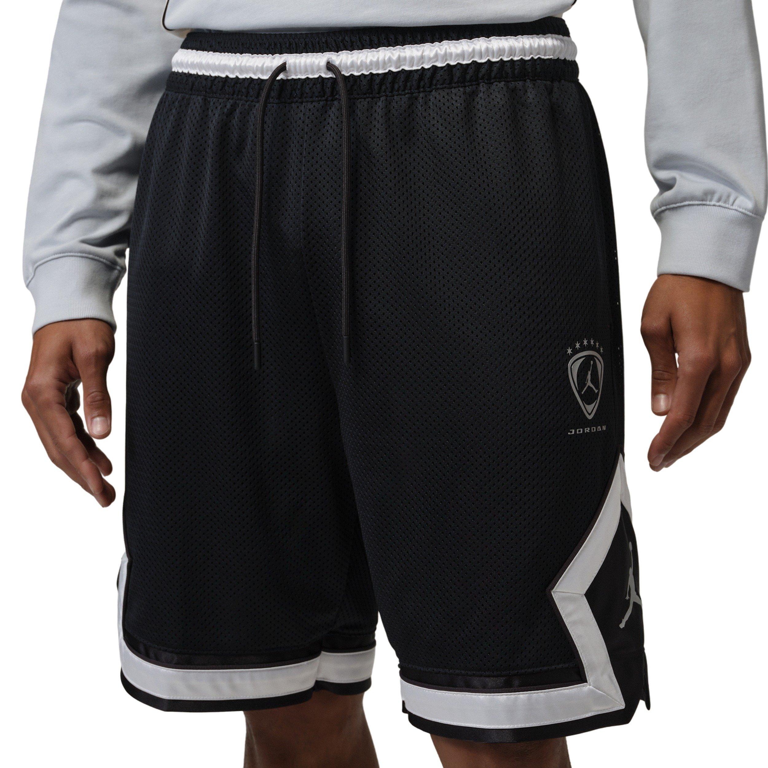Jordan Men's Brooklyn Diamond Mesh Shorts - BLACK Thumbnail View 1