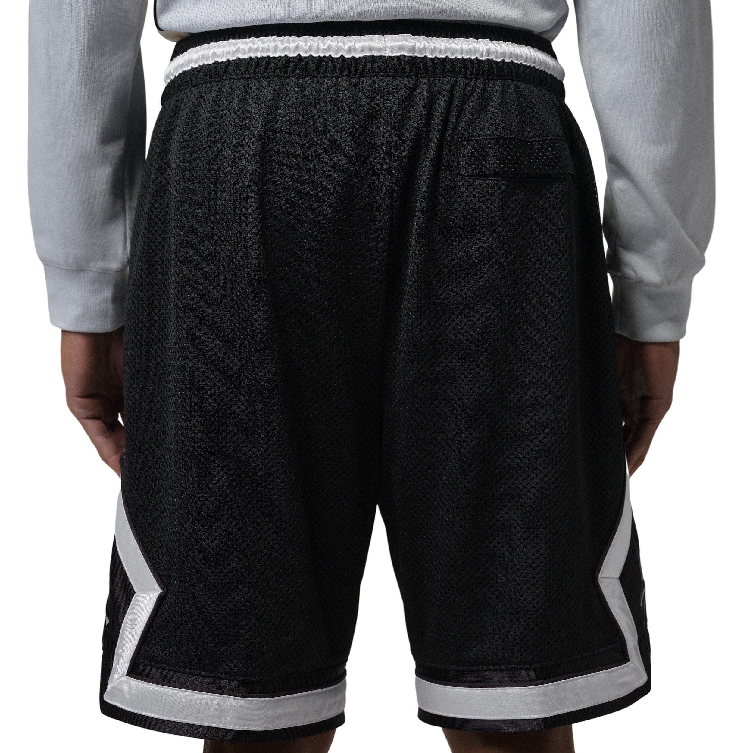 Jordan Men's Brooklyn Diamond Mesh Shorts - BLACK Thumbnail View 2