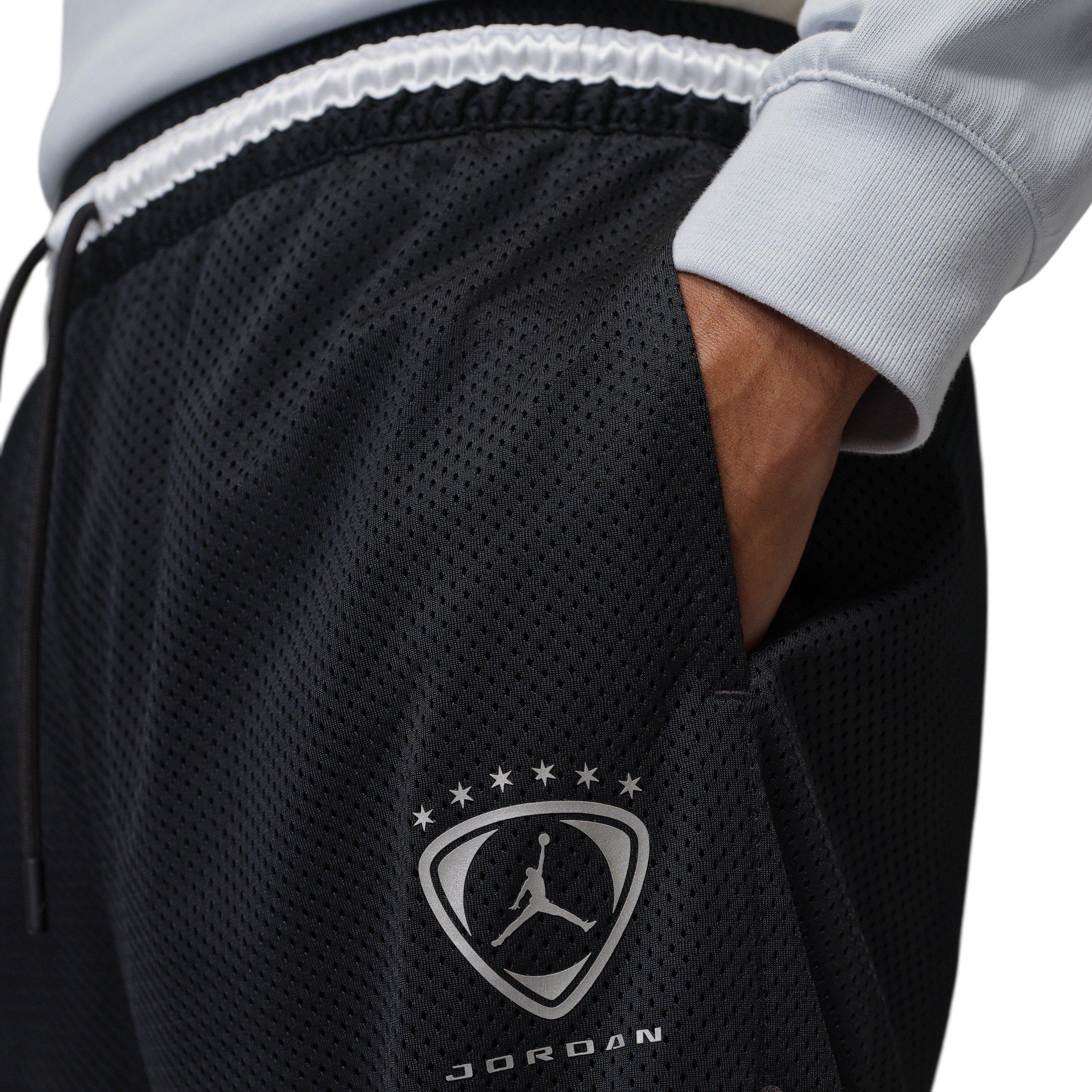 Jordan Men's Brooklyn Diamond Mesh Shorts - BLACK Thumbnail View 4