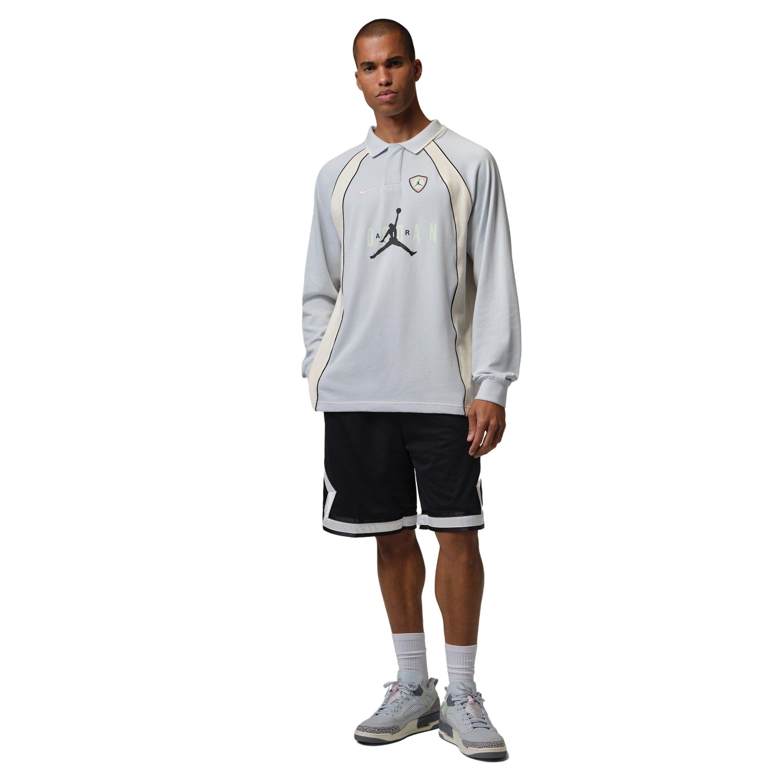 Jordan Men's Brooklyn Diamond Mesh Shorts - BLACK Thumbnail View 7
