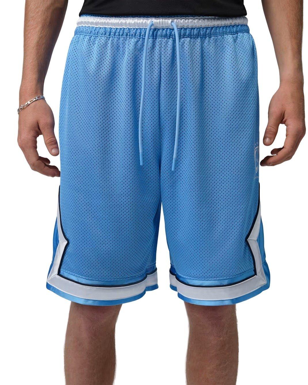 Jordan Men's Brooklyn Diamond Mesh Shorts - BLUE Thumbnail View 1