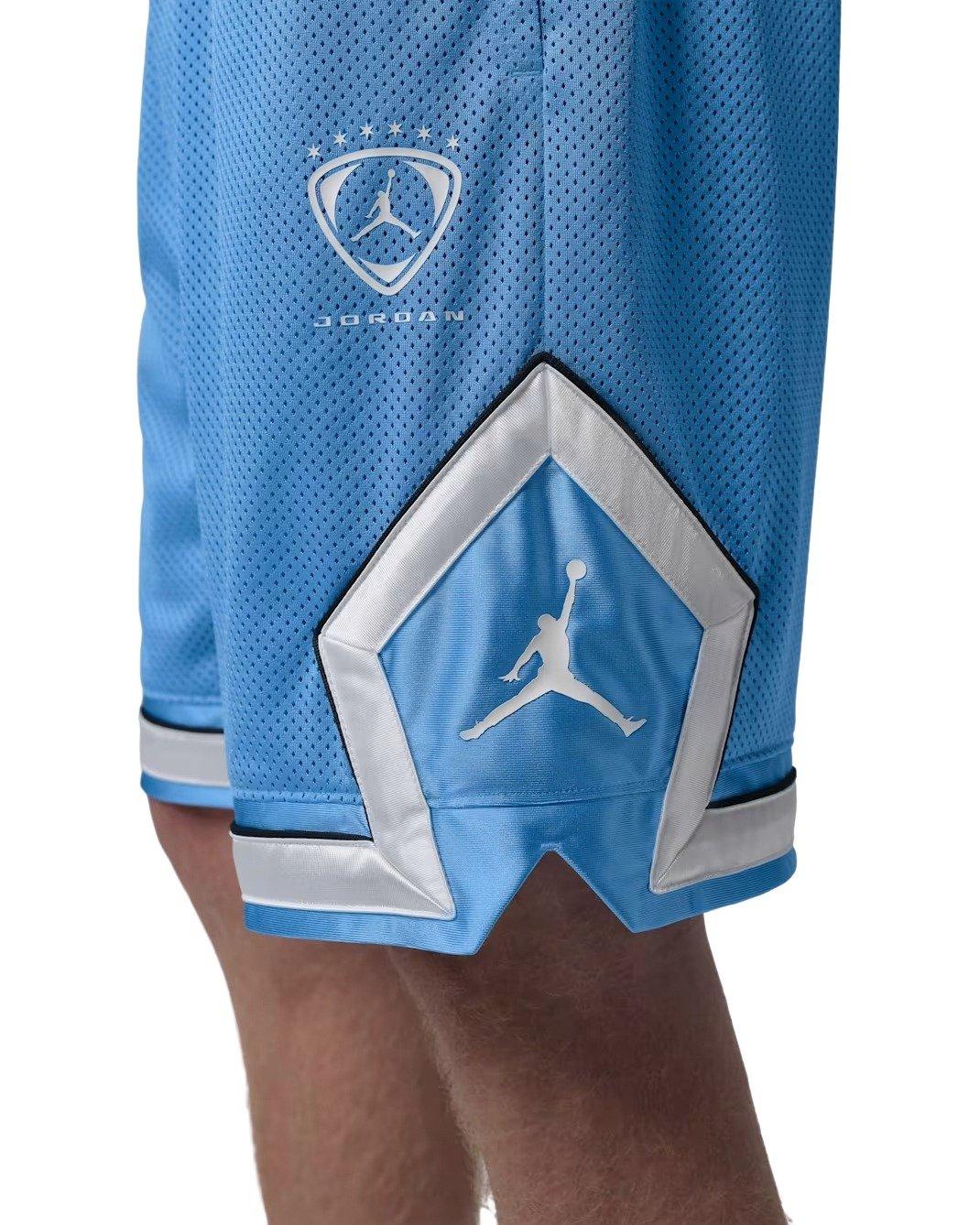 Jordan Men's Brooklyn Diamond Mesh Shorts - BLUE Thumbnail View 3