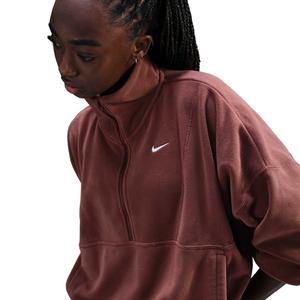 Nike Women's One Therma-FIT Oversized 1/2-Zip Fleece Top