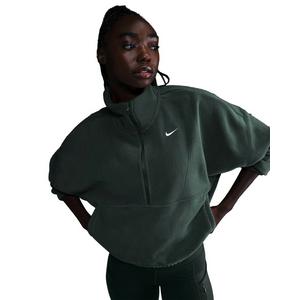Nike Women's One Therma-FIT Oversized 1/2-Zip Fleece Top