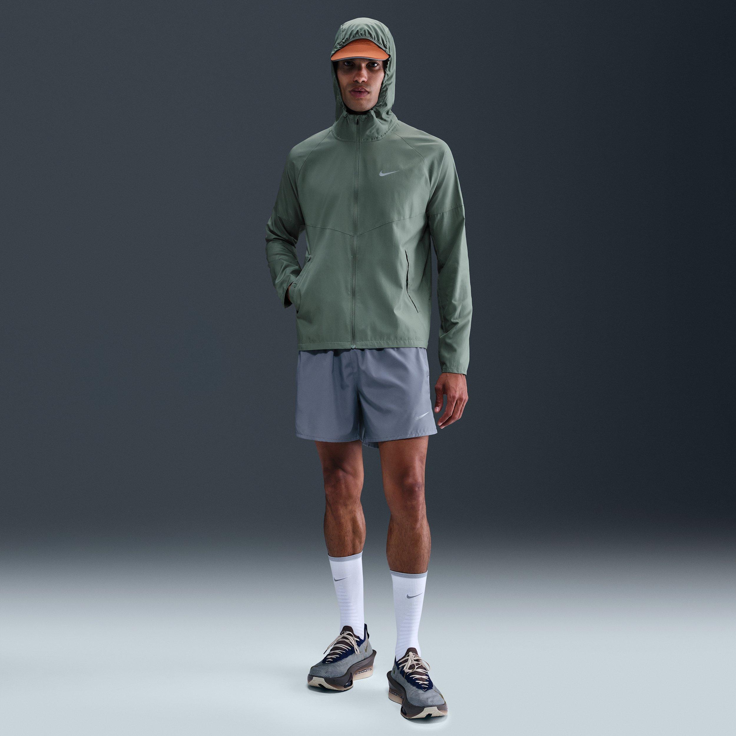 Nike Men's Miler Repel Running Jacket -Green - GREEN Thumbnail View 4