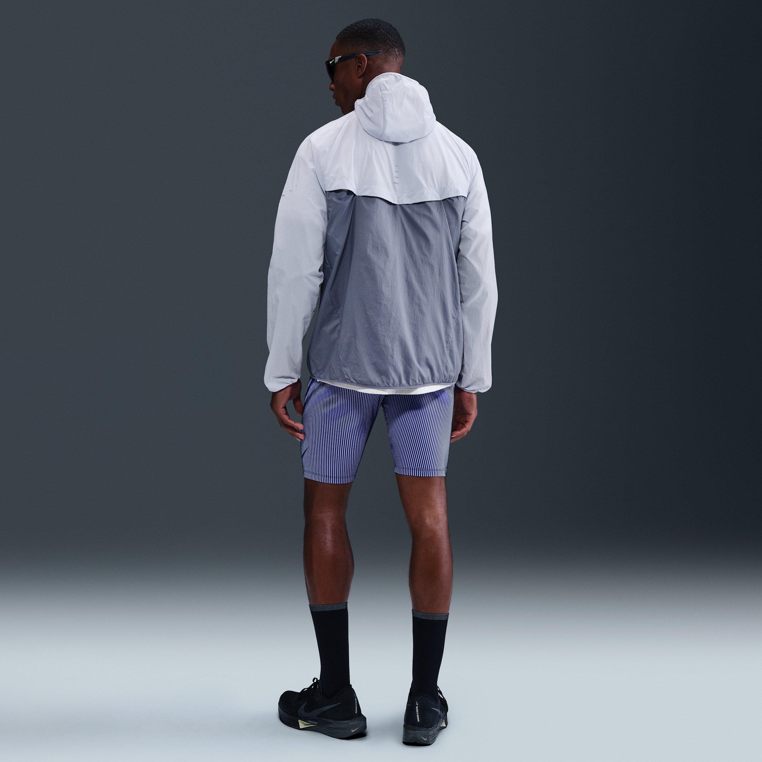 Nike Men's Stride Repel UV Running Jacket -Grey - GREY Thumbnail View 5
