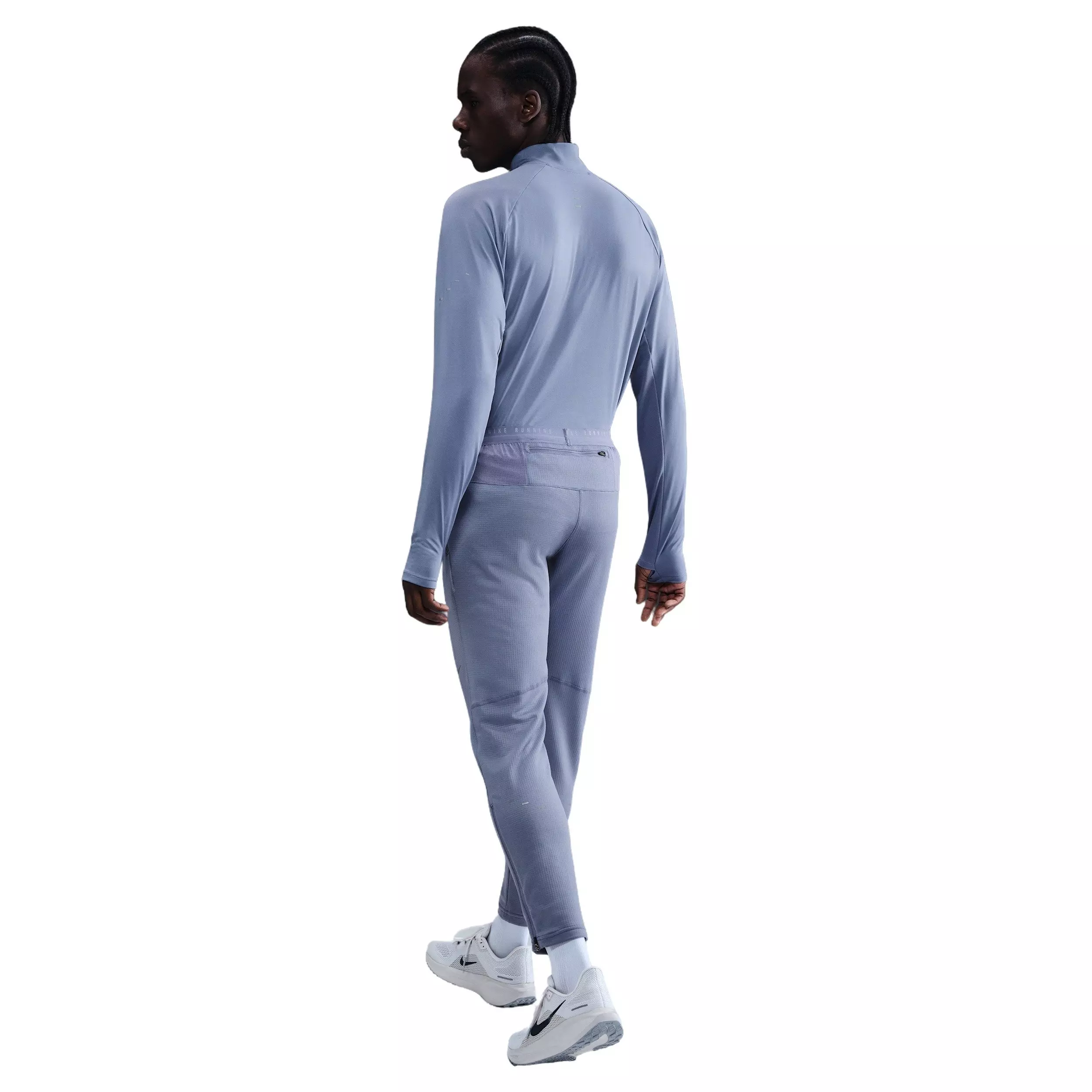 Nike Men's Stride Dri-FIT 1/4-Zip Midlayer Running Top -Blue - BLUE